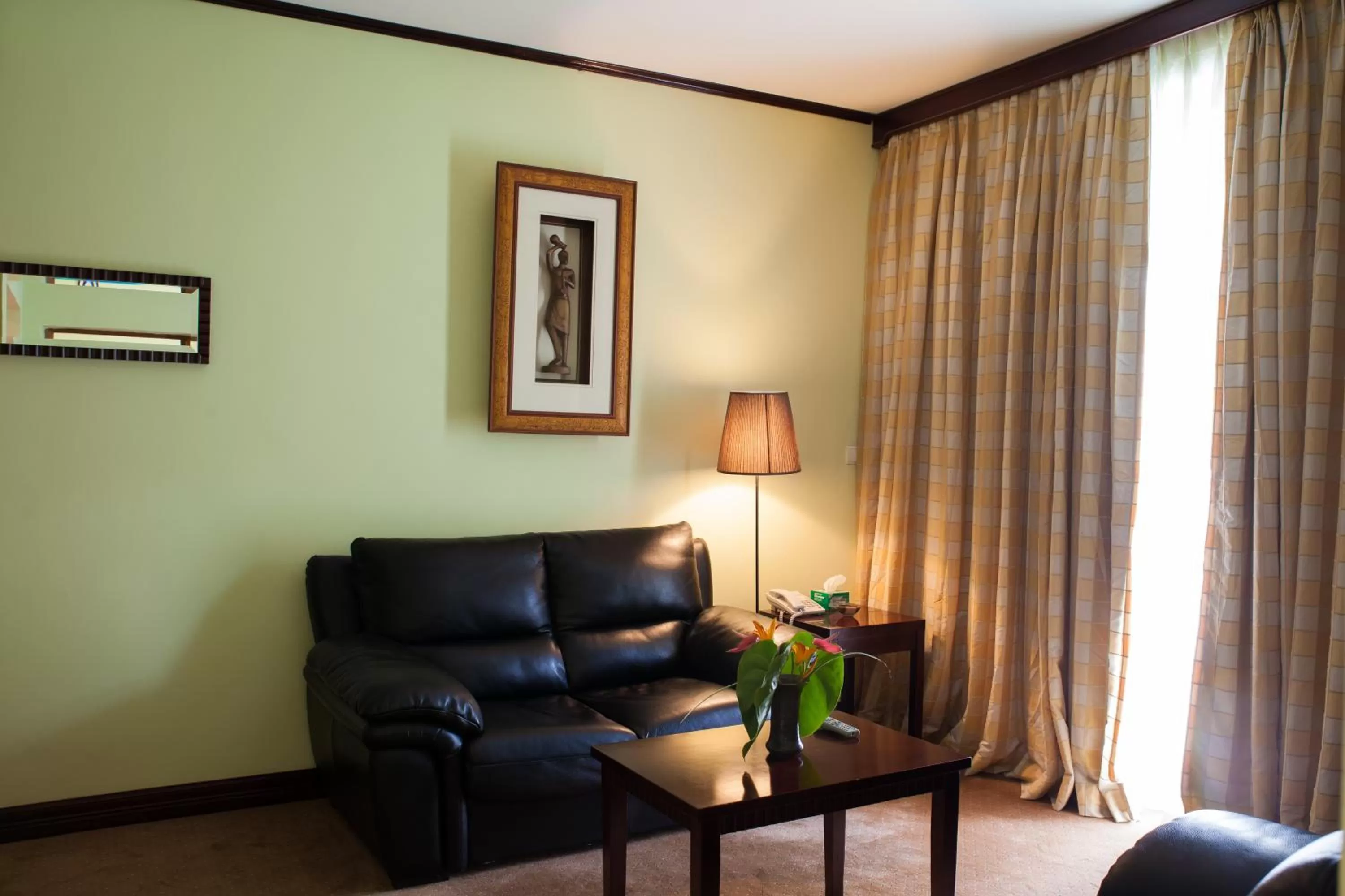 Living room in Gorillas Lake Kivu Hotel