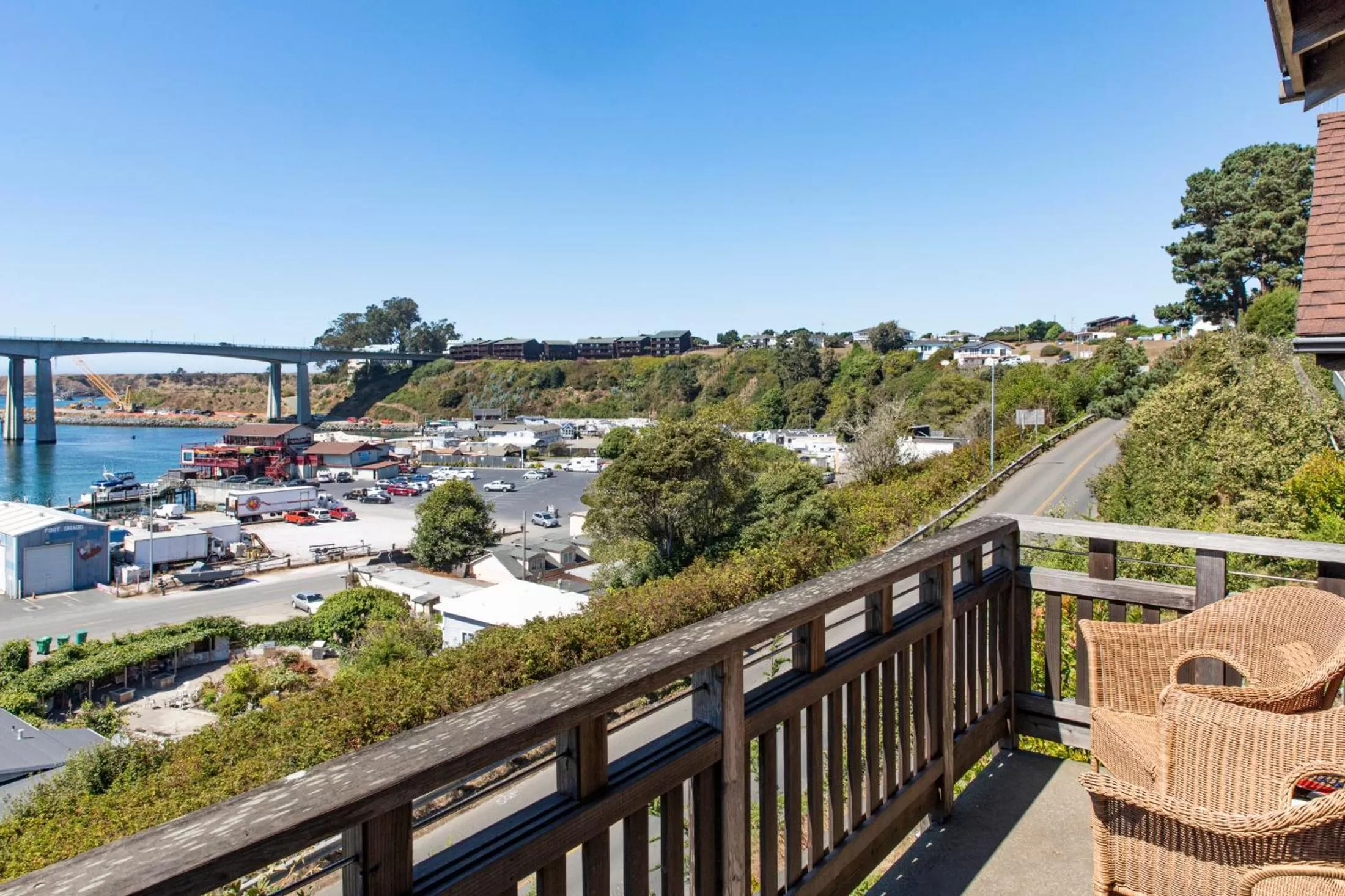 Balcony/Terrace in Noyo Harbor Inn