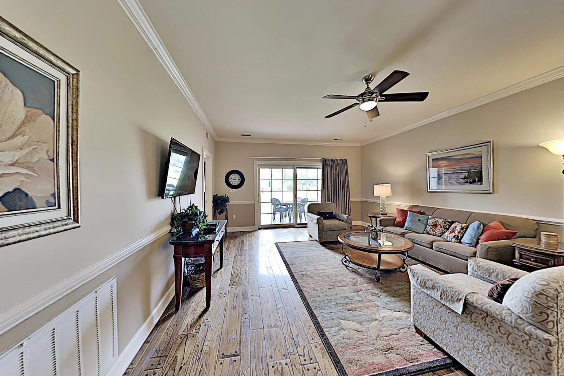 Living room in Myrtlewood Condos