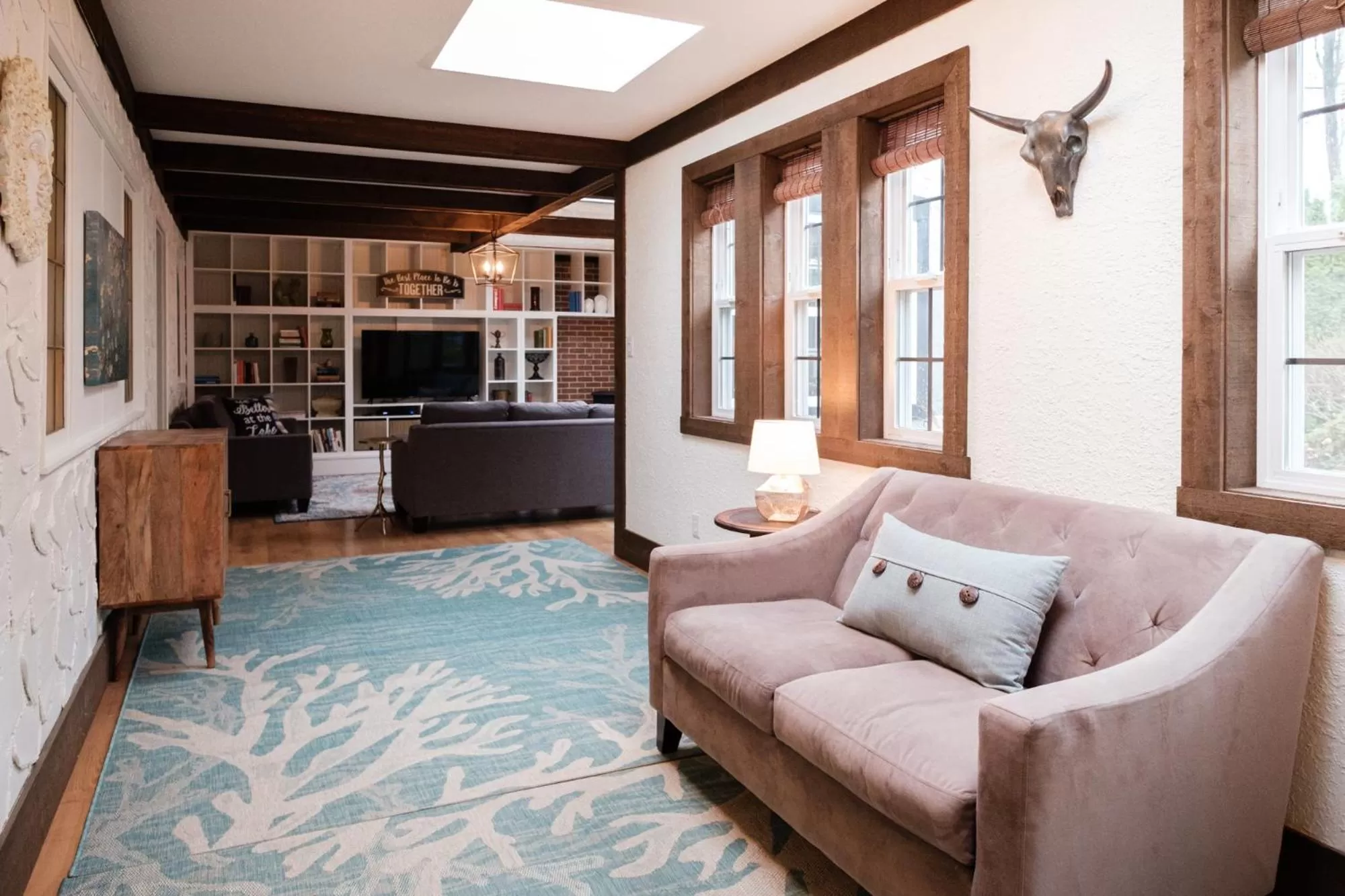 Seating area in Bramblebank Cottages