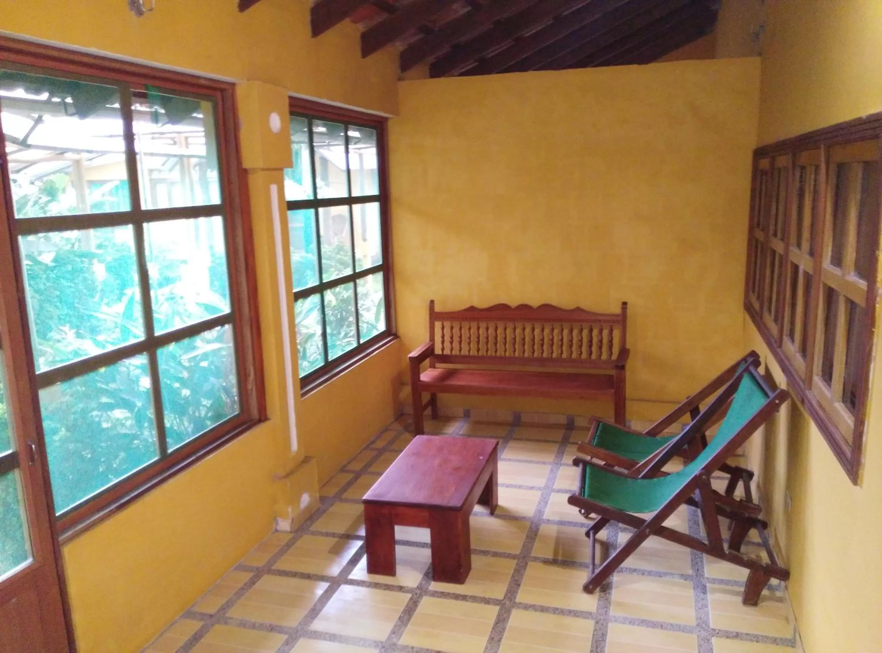 Balcony/Terrace, Seating Area in Cabañas Yakuruna