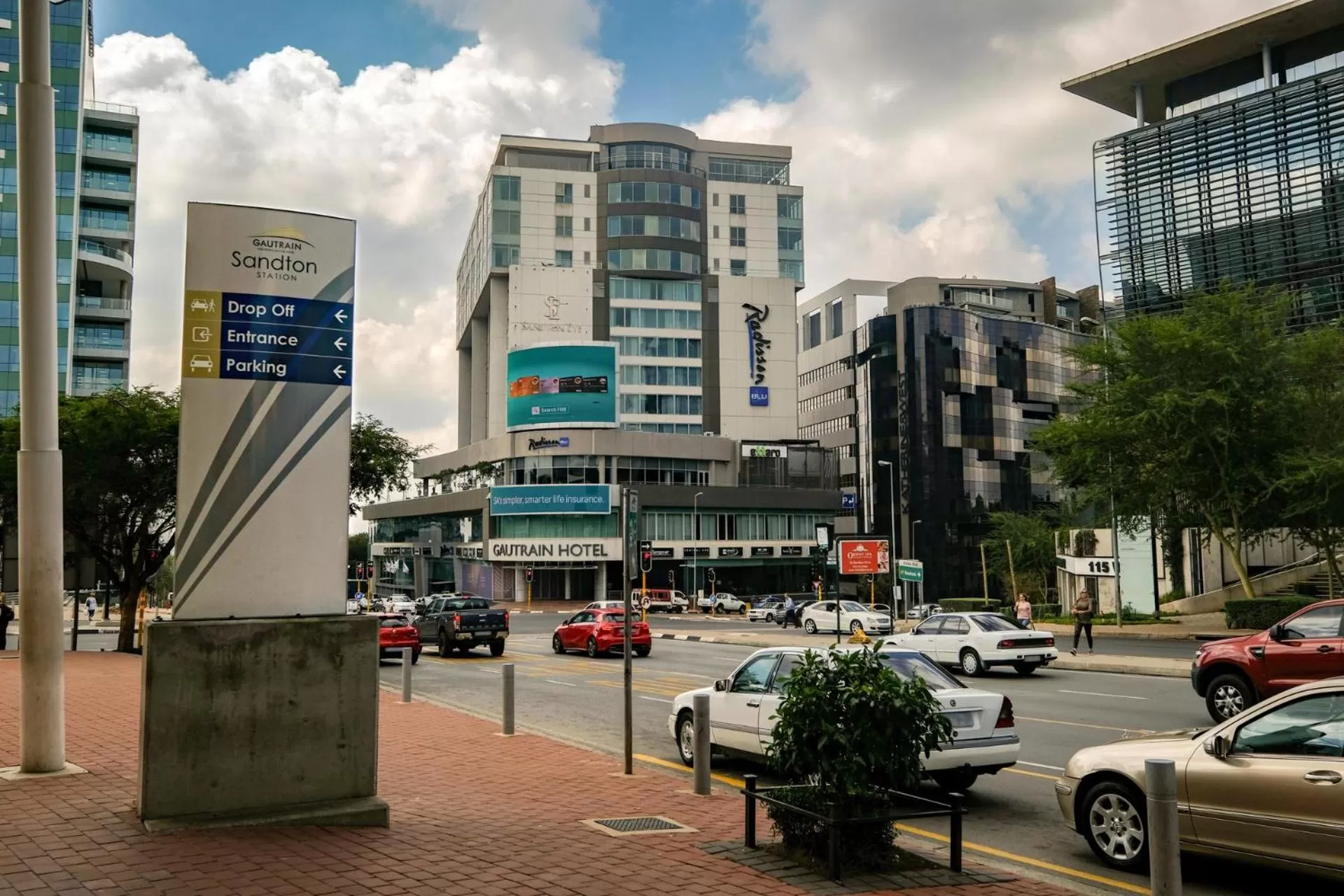 Property building in Radisson Blu Gautrain Hotel, Sandton Johannesburg