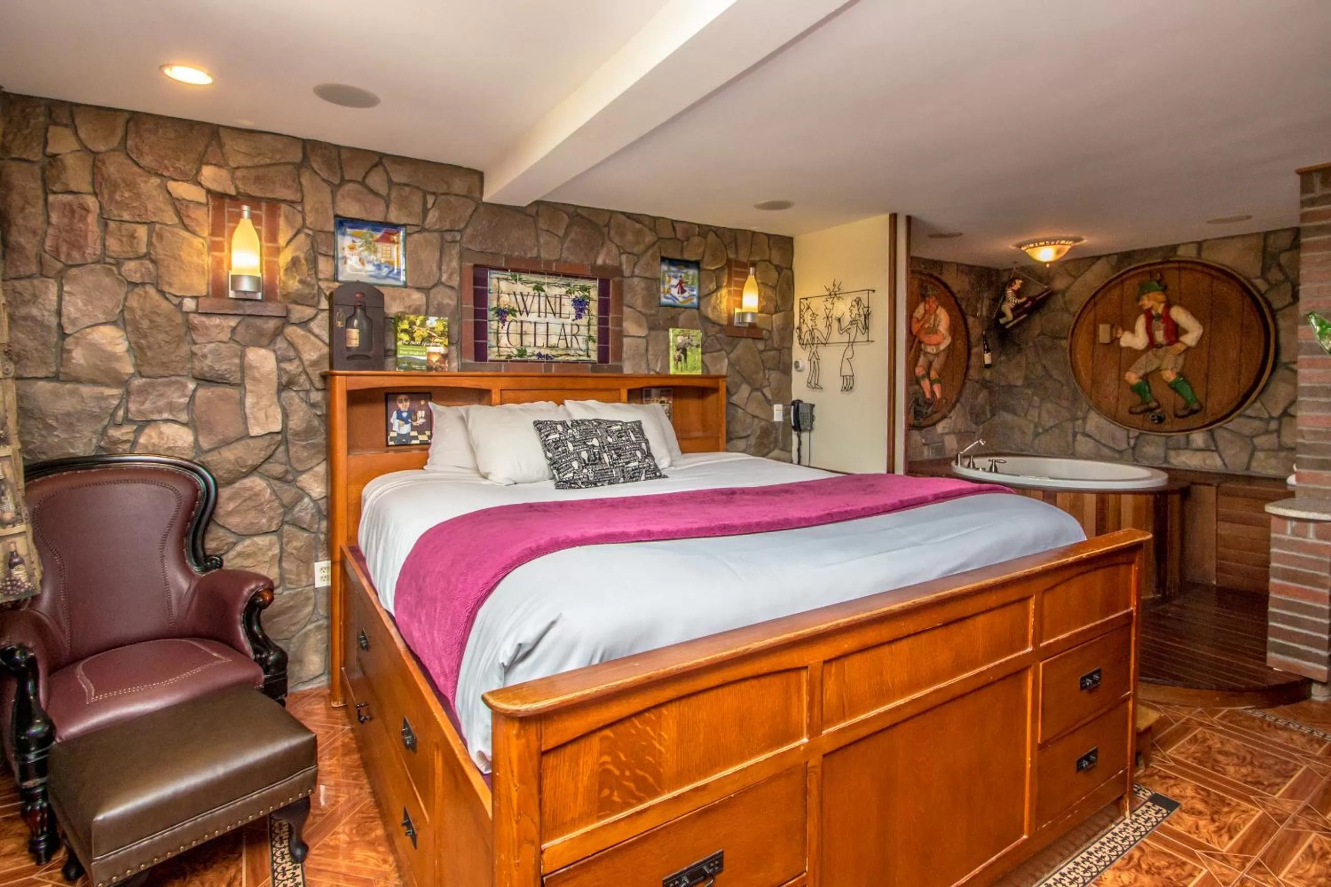 Bed in Adventure Suites