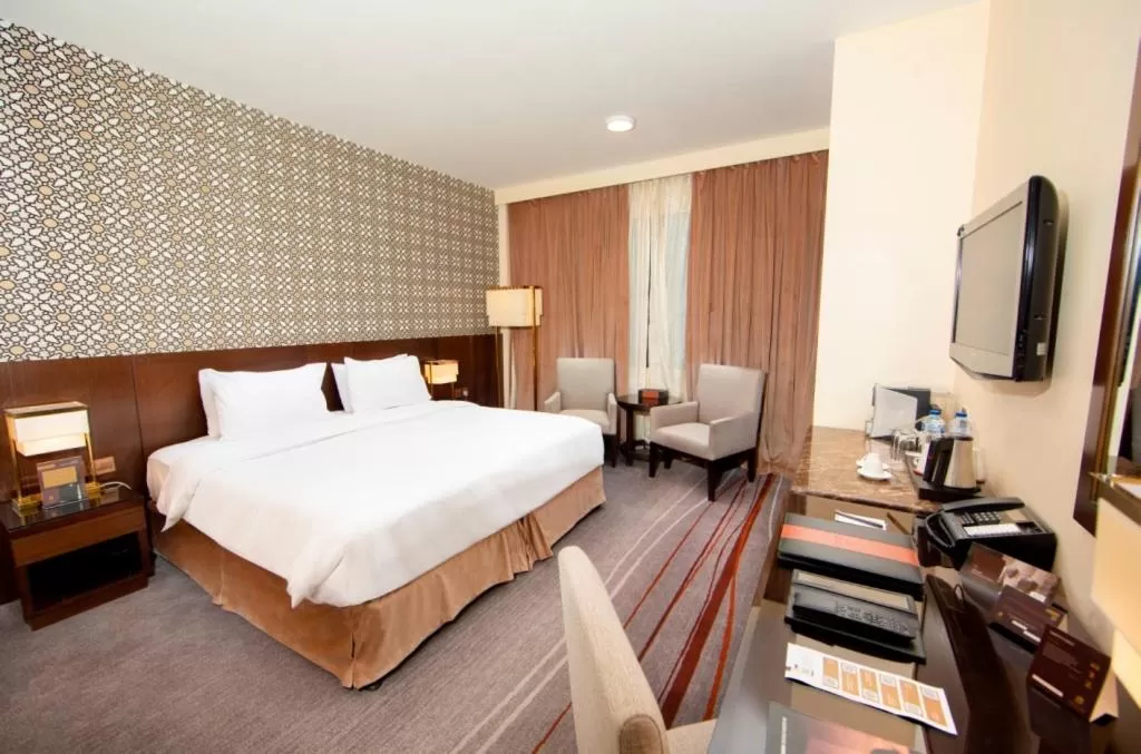 Bed in Dallah Taibah Hotel