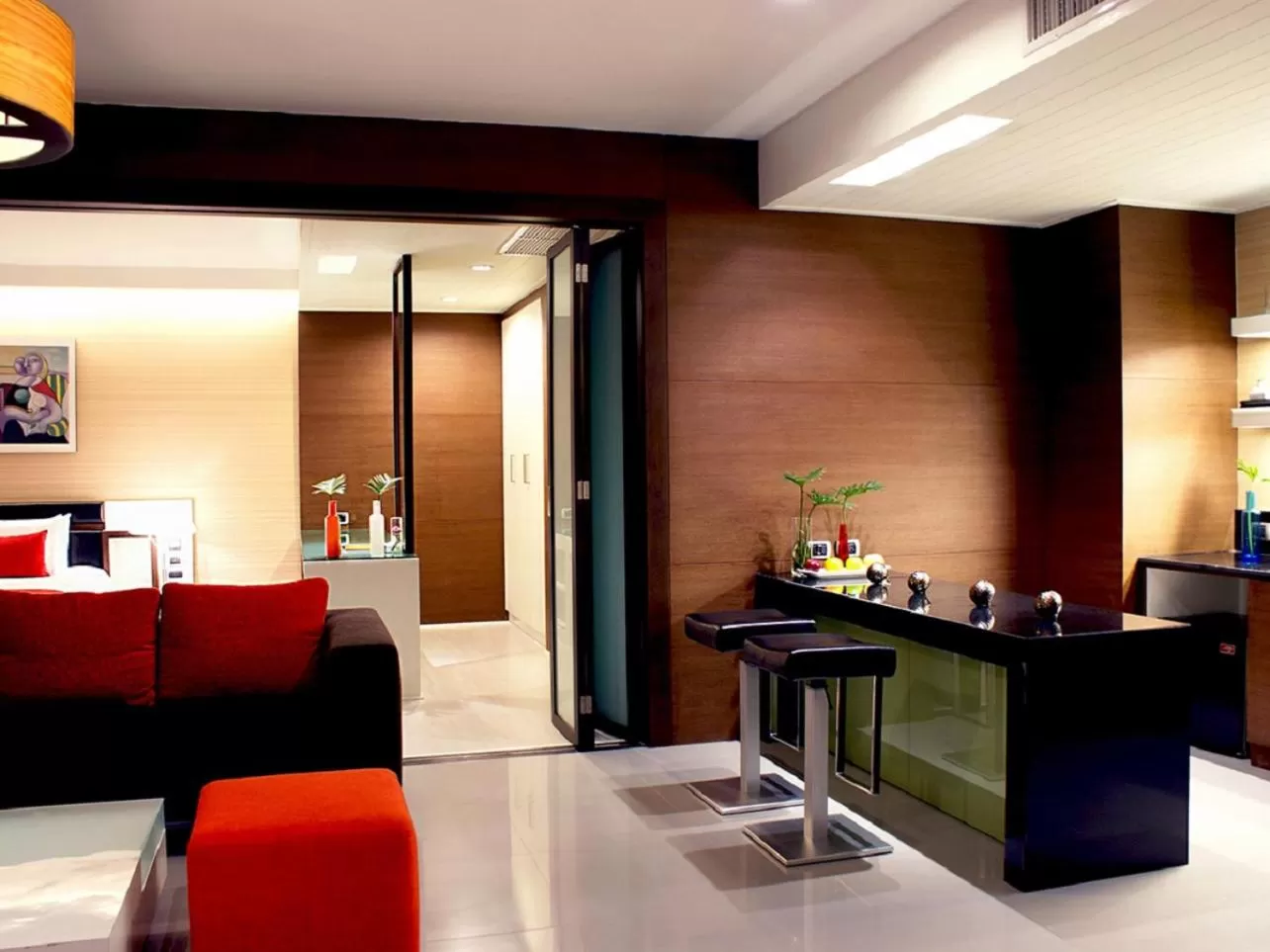 Living room, Bed in The Zign Hotel