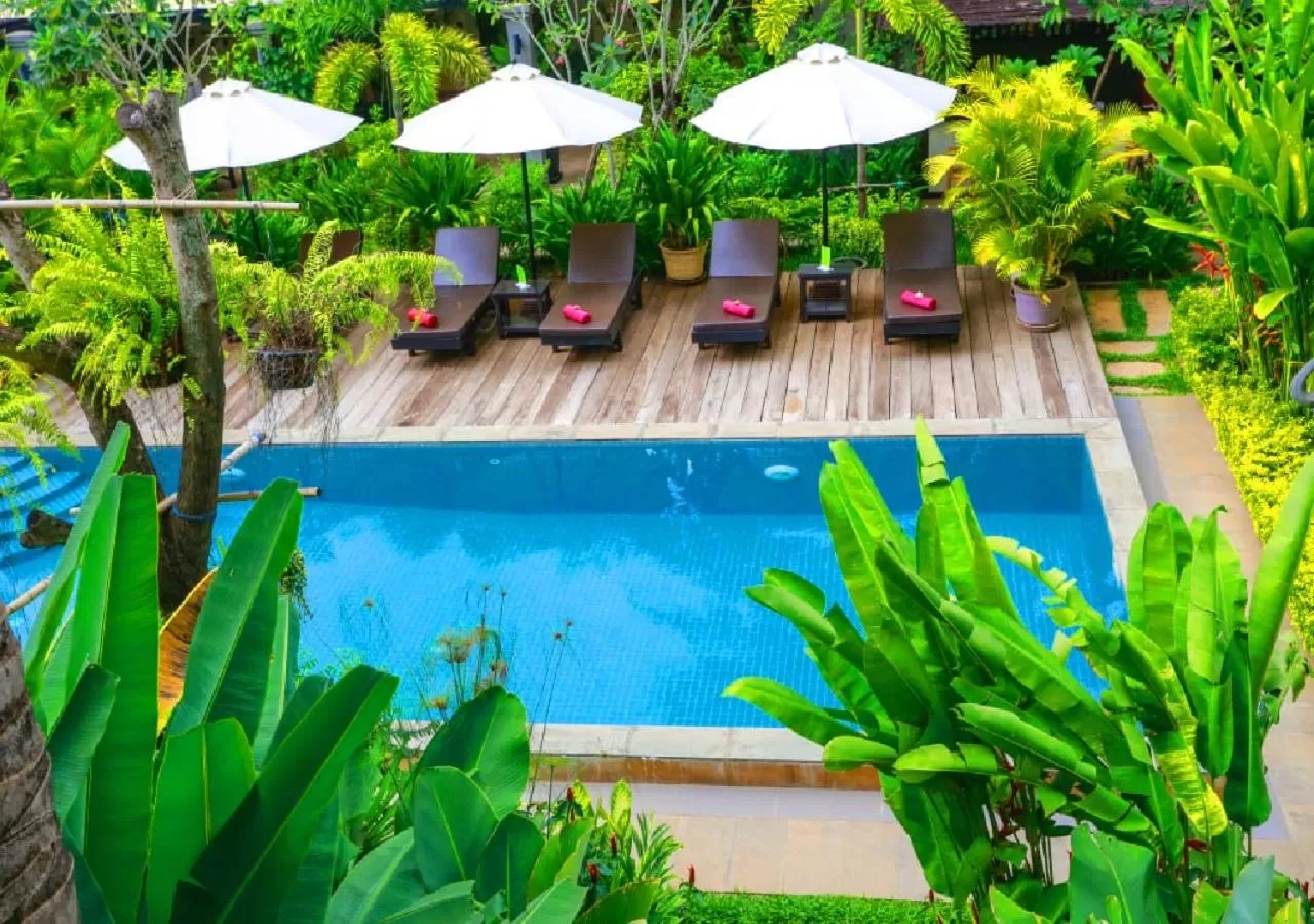 Pool View in Ladear Privilege Rooms