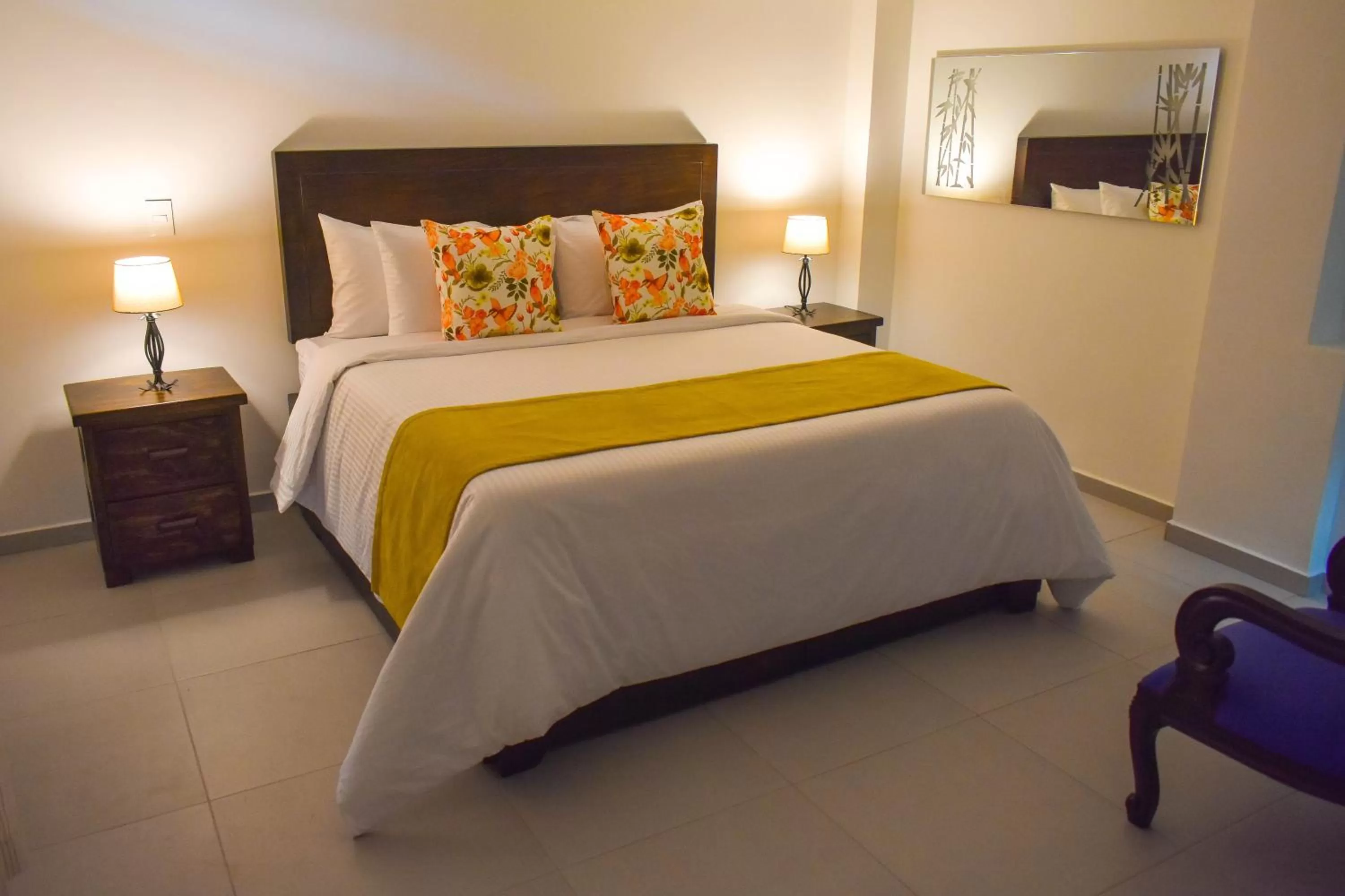 Bed in Guaduales Ecohotel