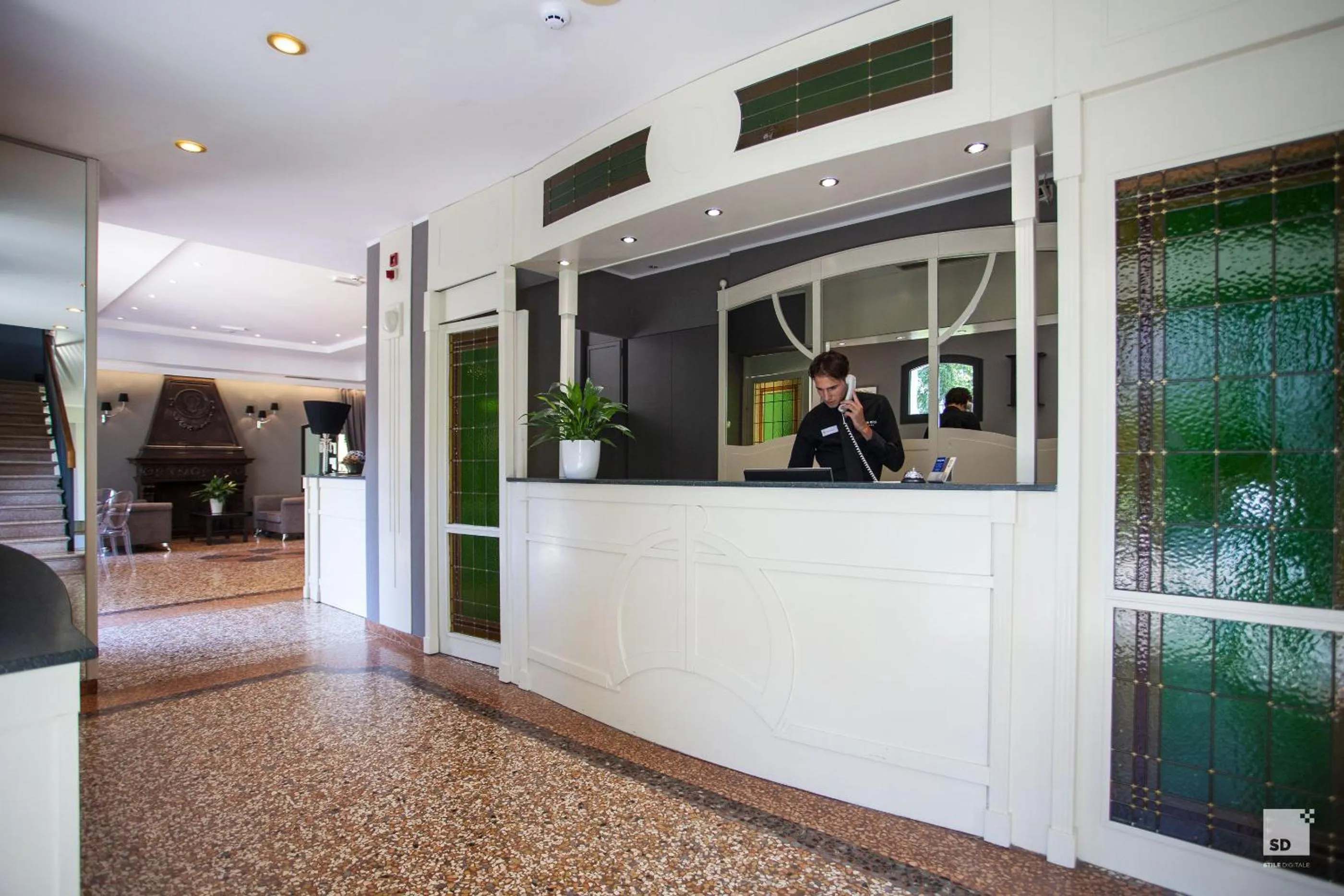 Lobby or reception in Savoia Hotel Country House Bologna