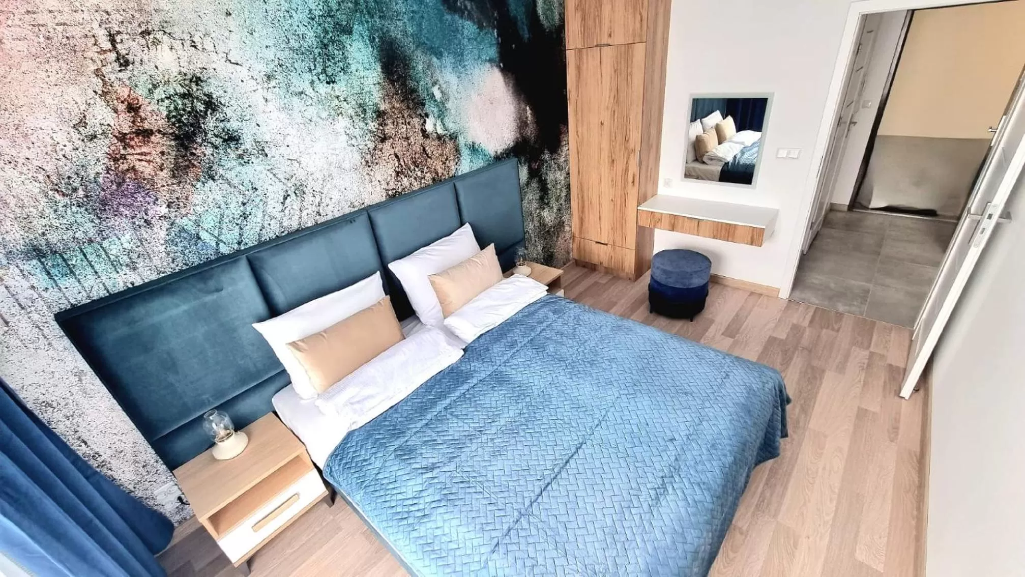 Bed in NOOK NOOK Apartments Bytkowska 103