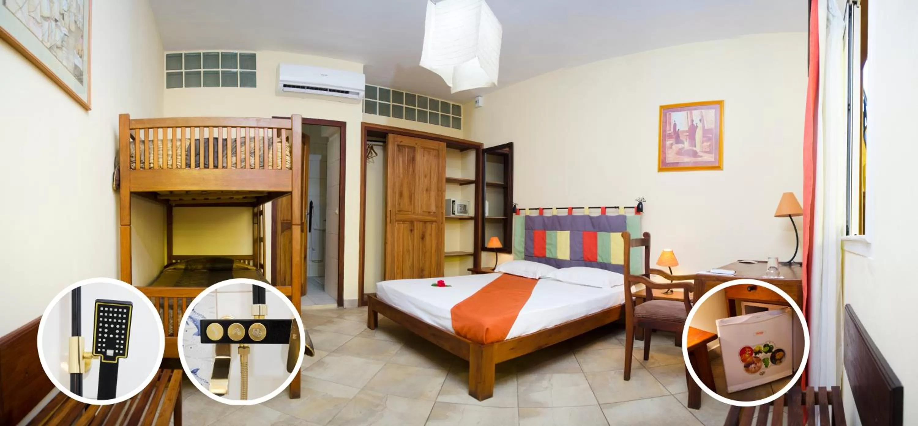 Photo of the whole room, Bed in Hôtel Restaurant Coco Lodge Majunga