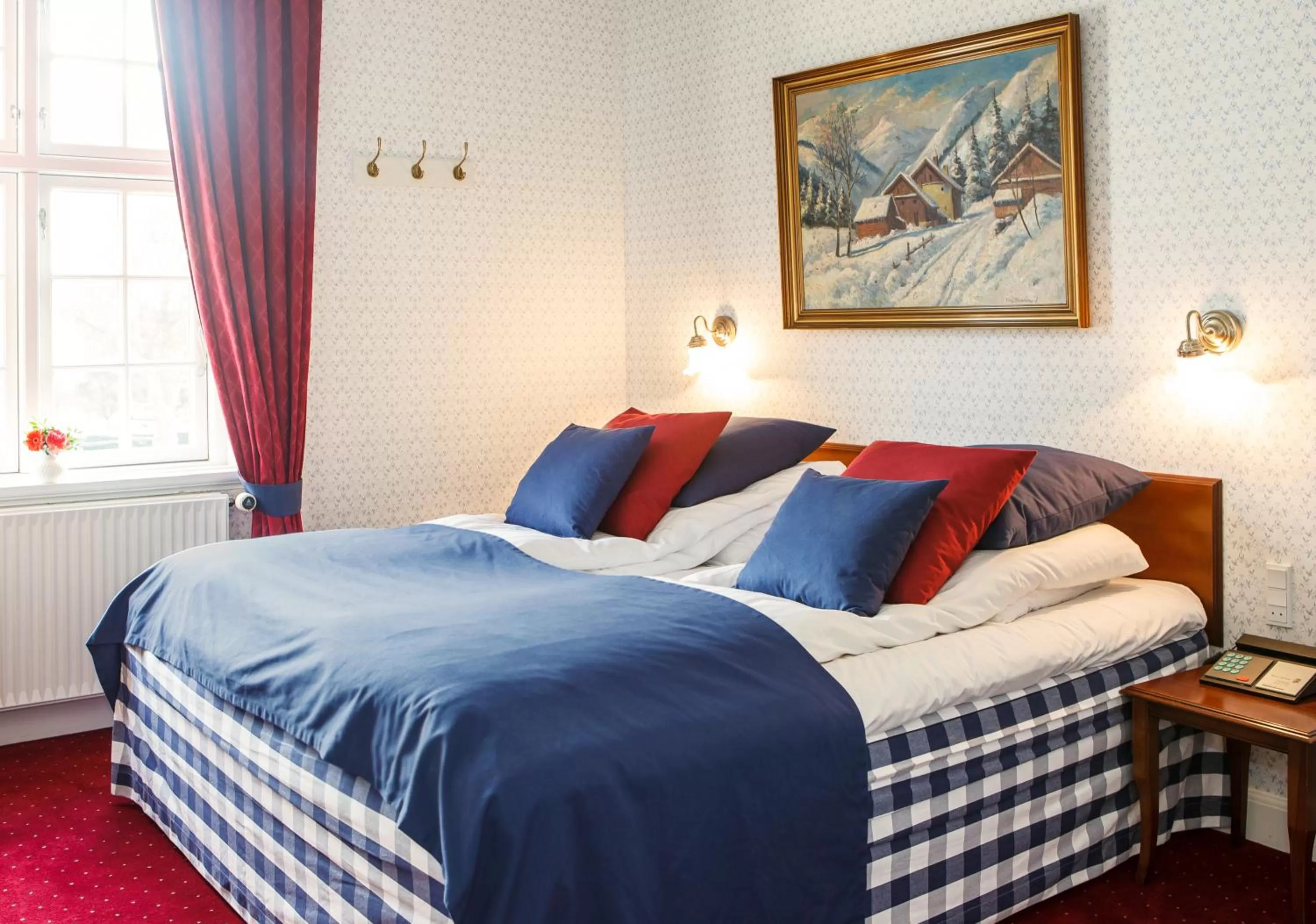 Bed in Hotel Kirstine