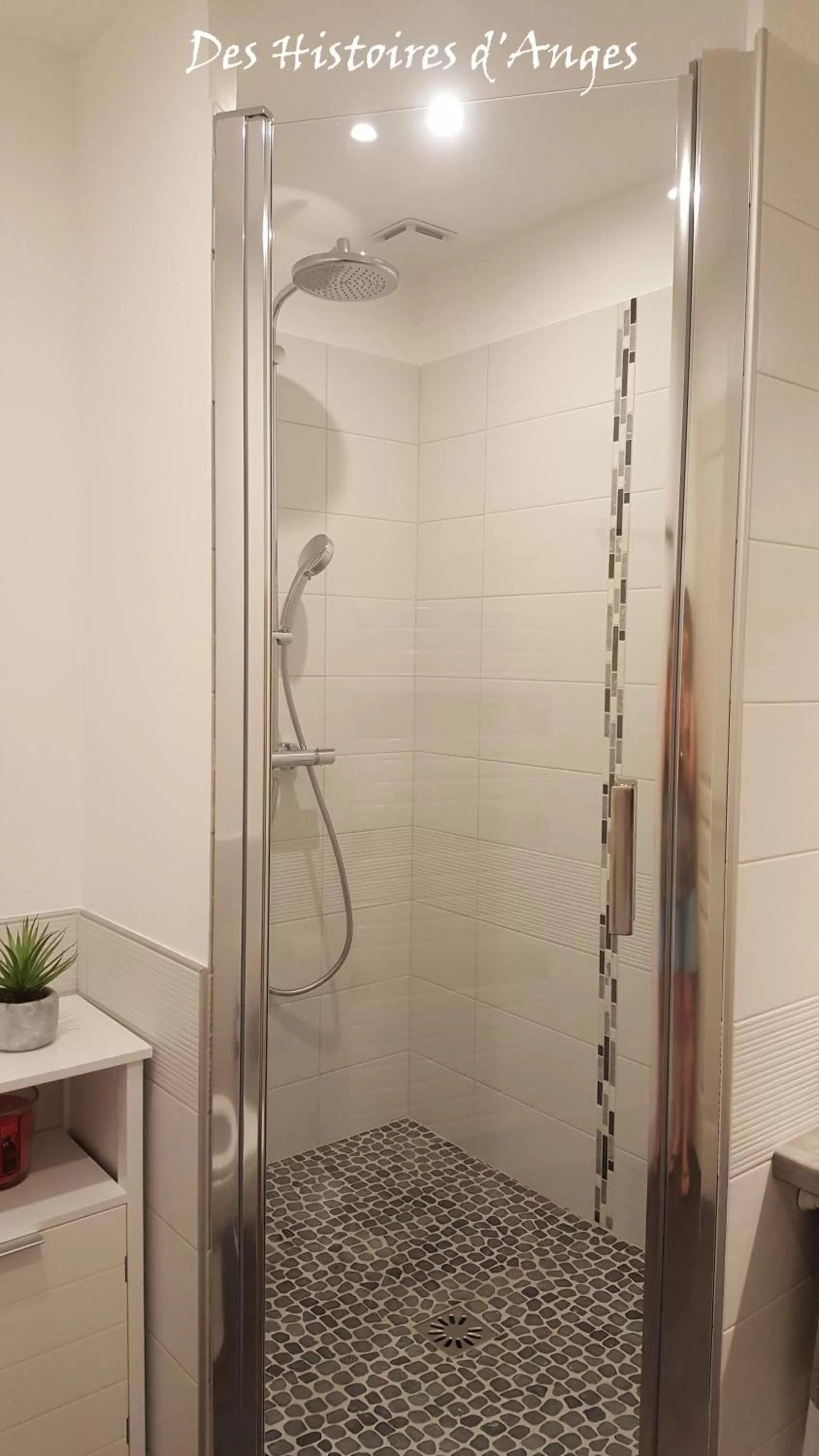 Bathroom in B&B Des Histoires d'Anges - Côté Jardin - Accueil Vélo