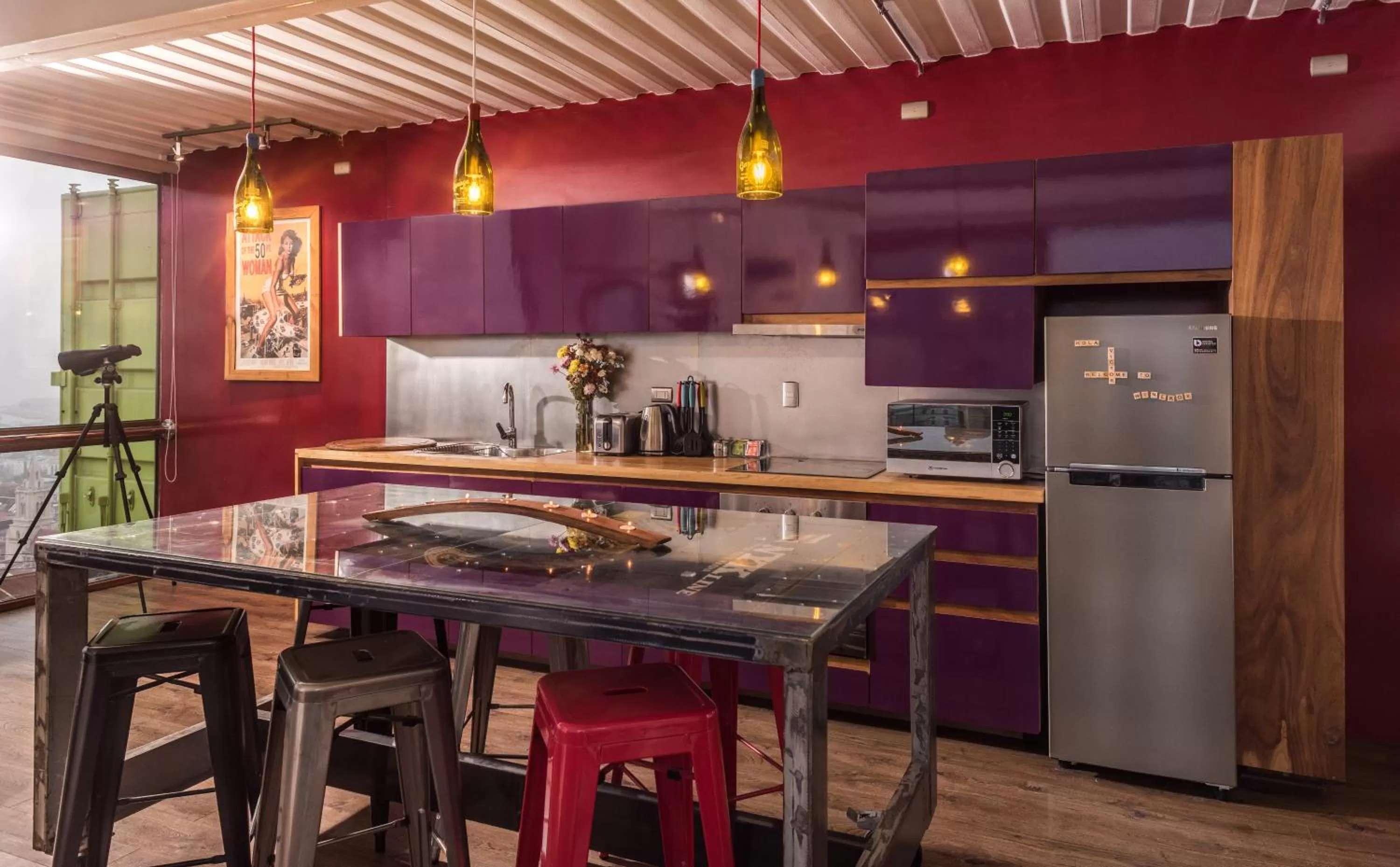 Kitchen or kitchenette, Kitchen/Kitchenette in Hotel Winebox Valparaiso