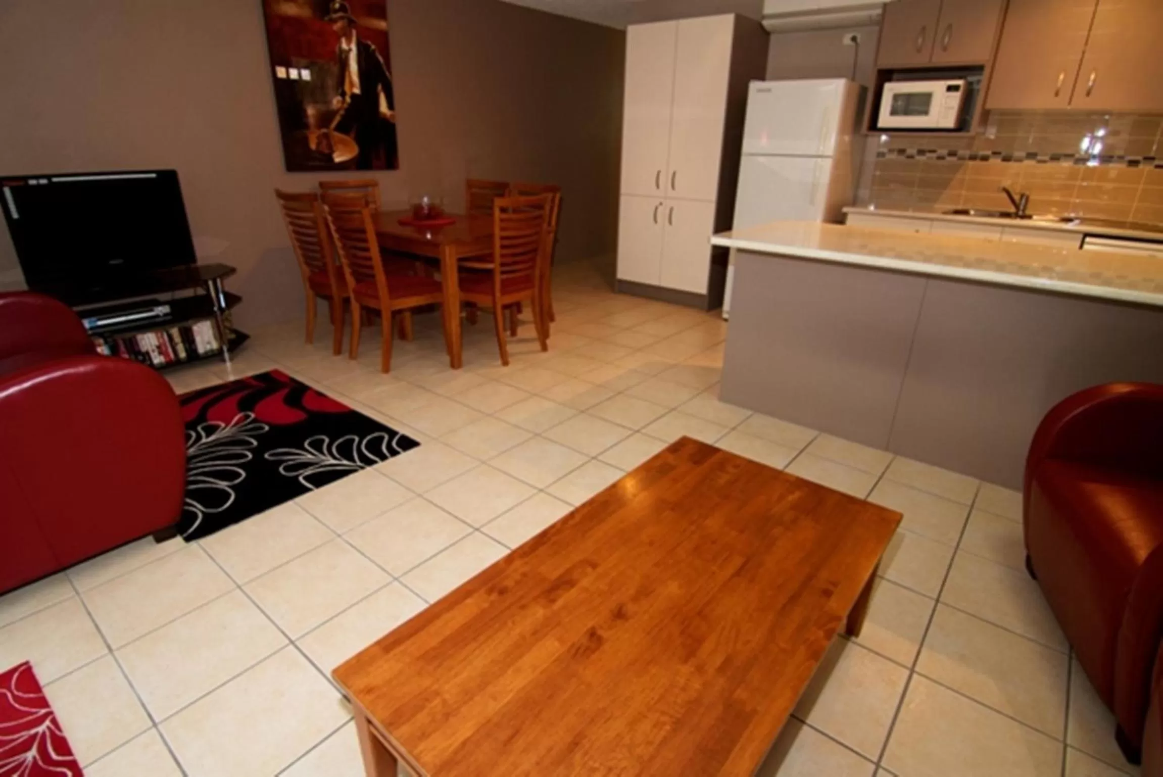 Living room in Merrima Court Holidays