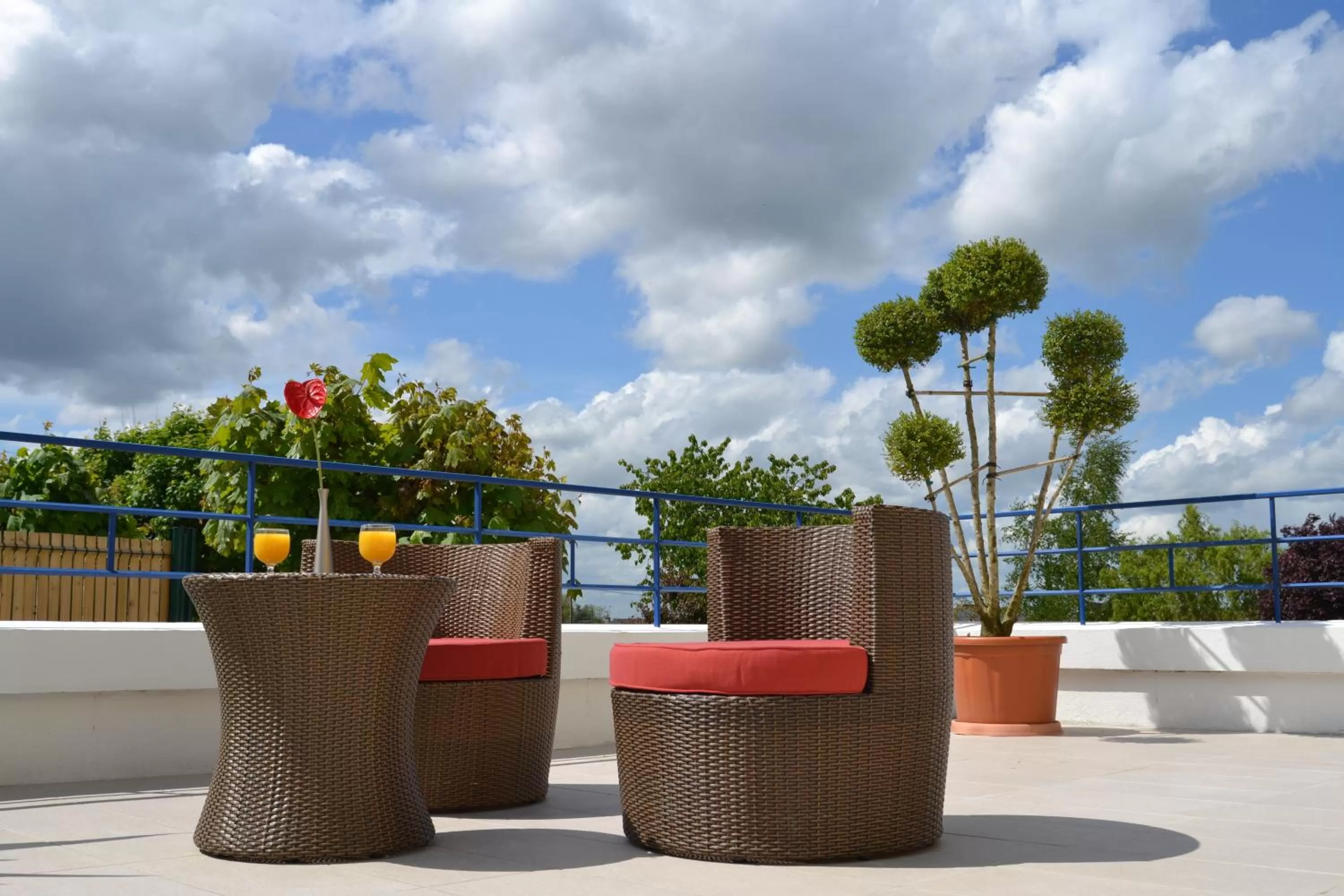 Balcony/Terrace in Best Western Le Vinci Loire Valley