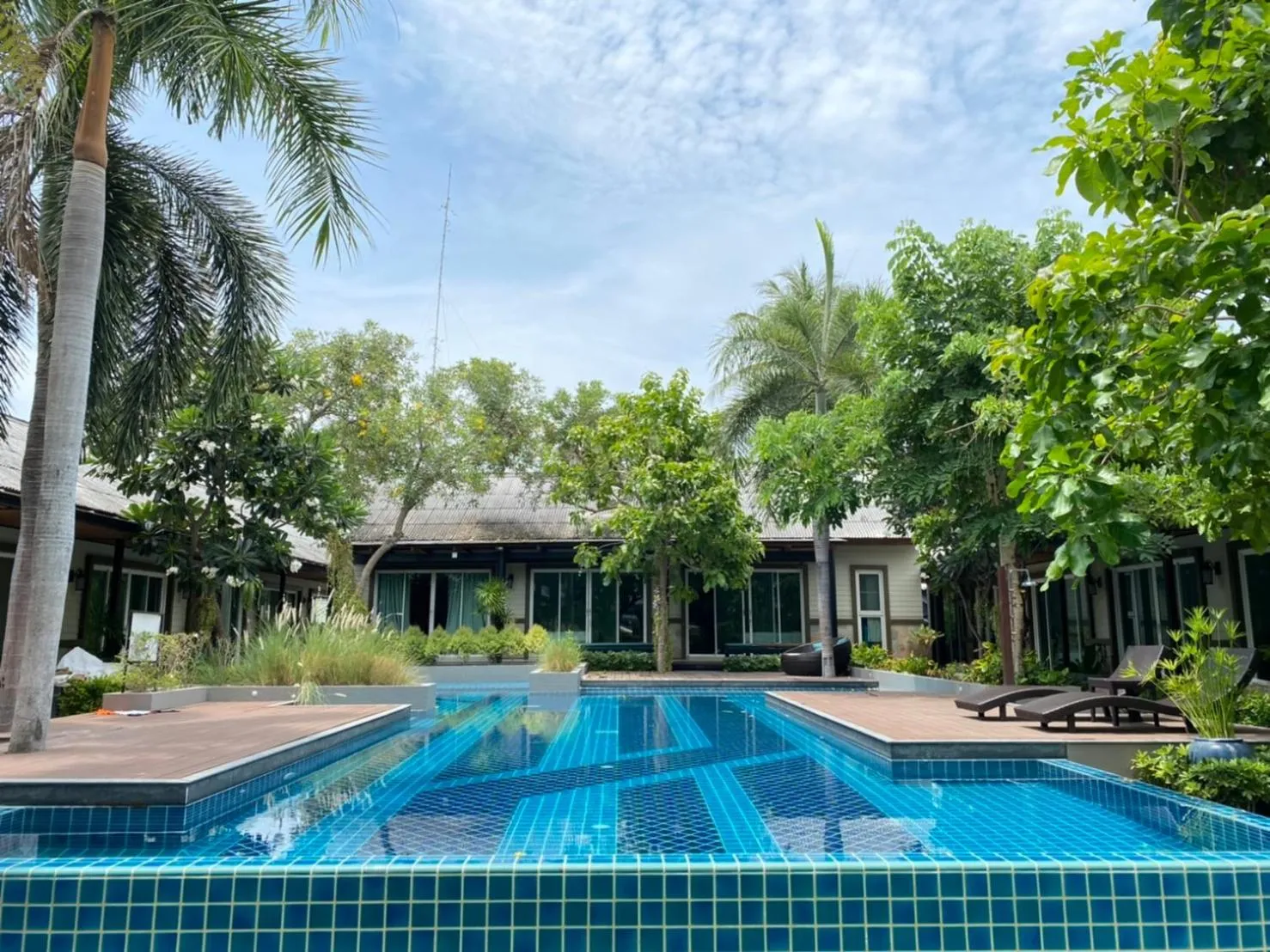 Pool view in Nirundorn Resort Chaam