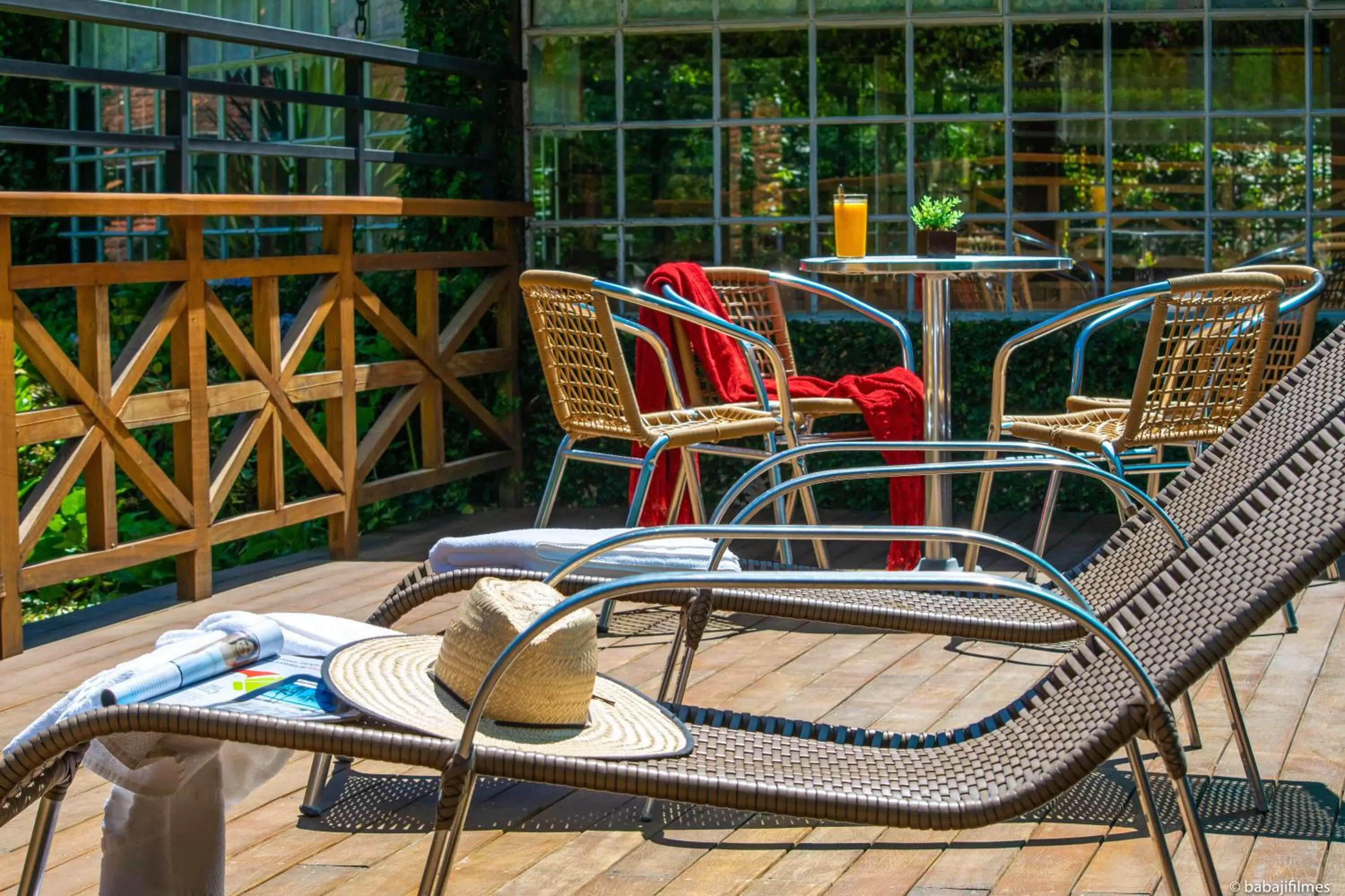 Seating area in Pousada Serra Villena