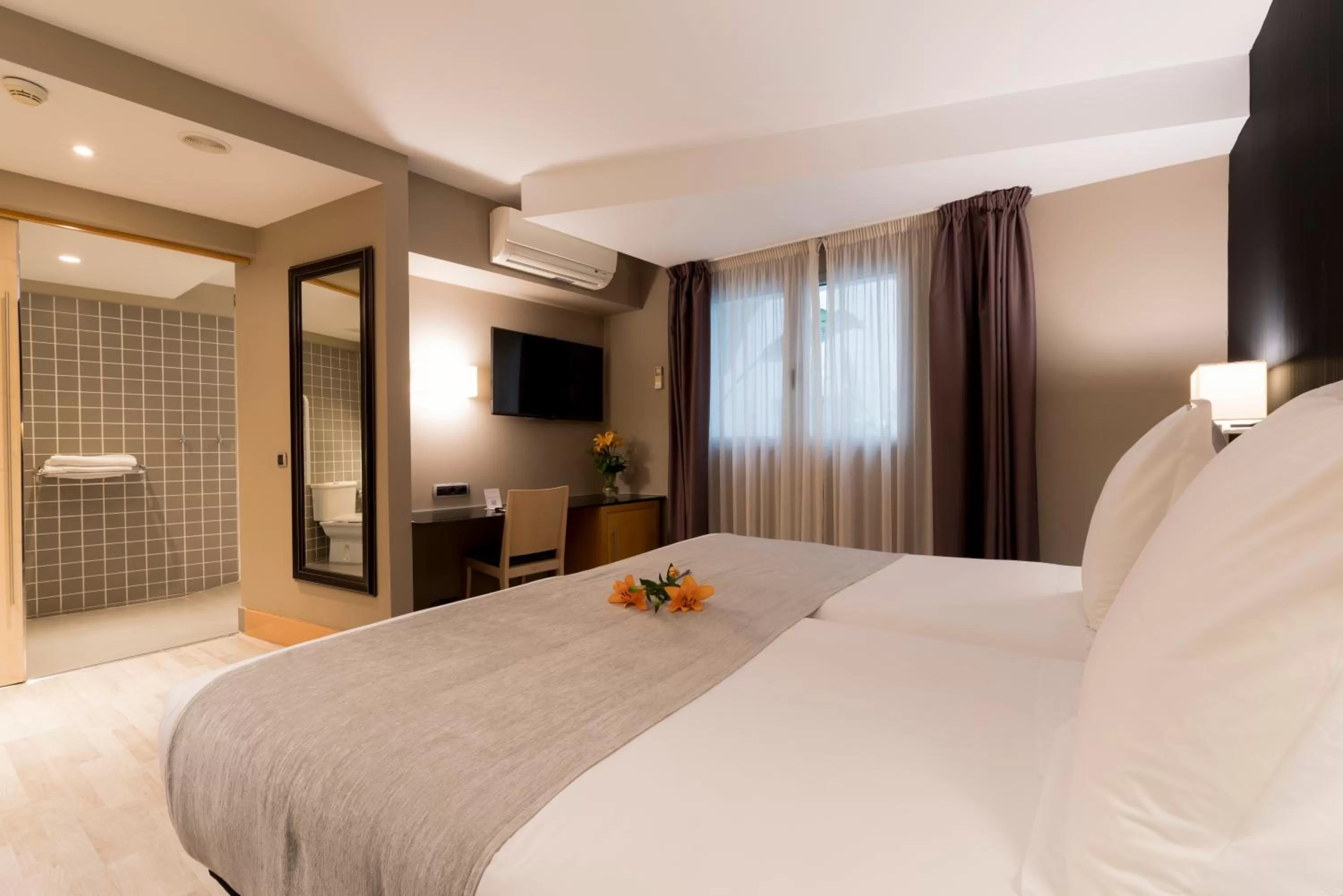 Facility for disabled guests, Bed in Hotel Plaza