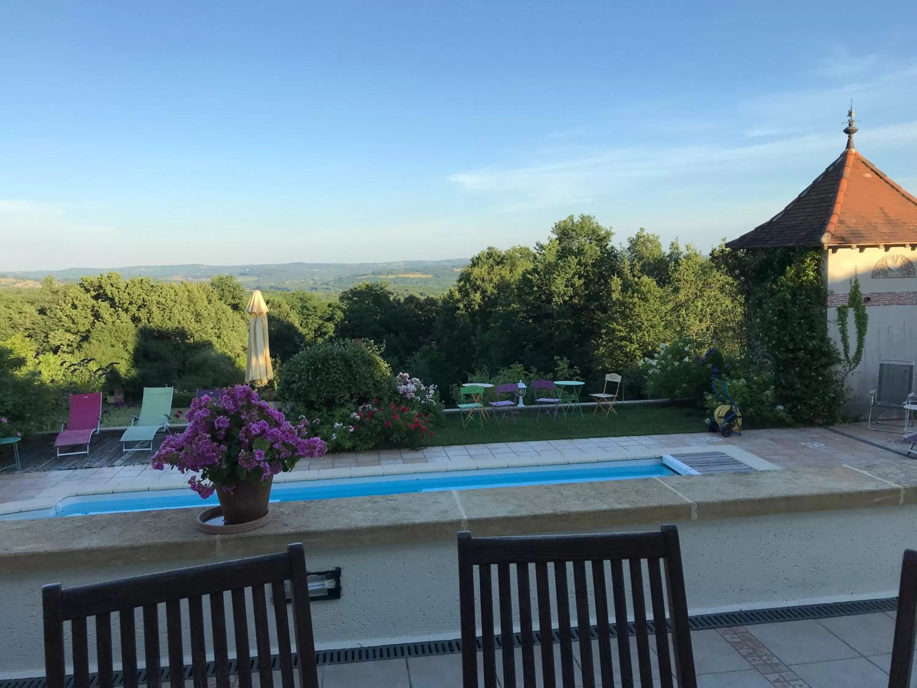 Patio, Pool View in La Maison du Parc