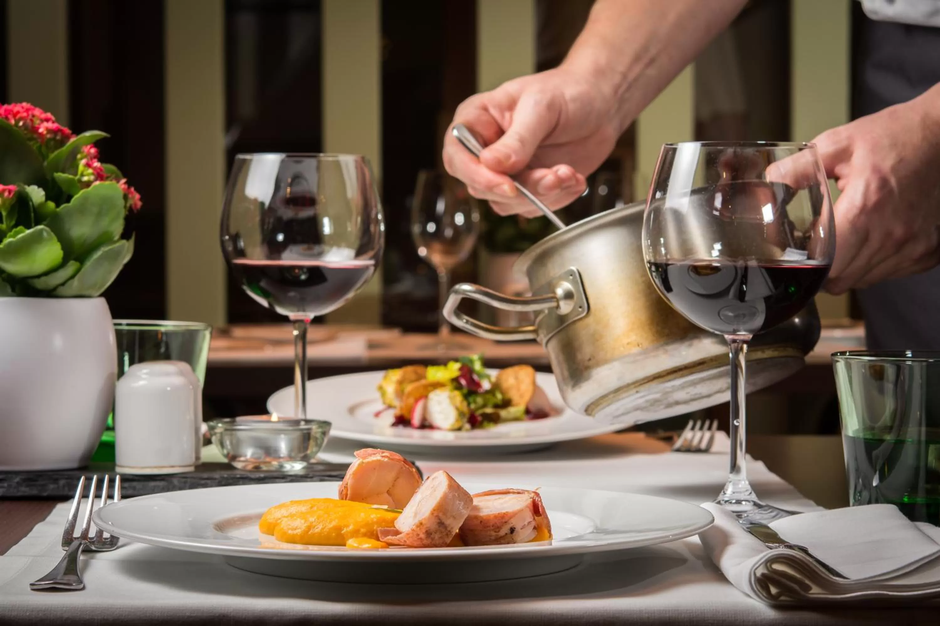 Dinner in Bellevue Hotel Benešov