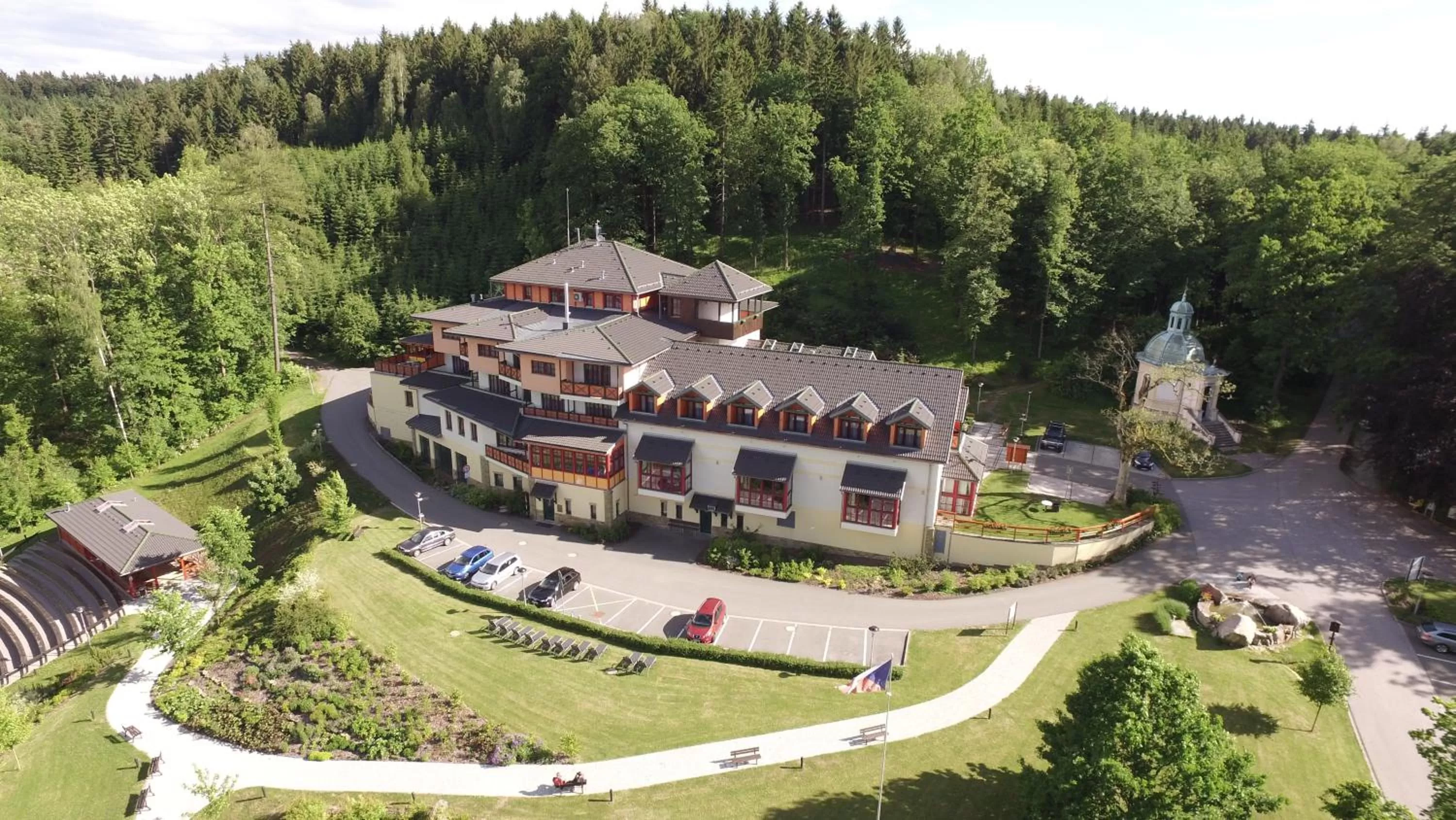 Property building, Bird's-eye View in Hotel Studanka
