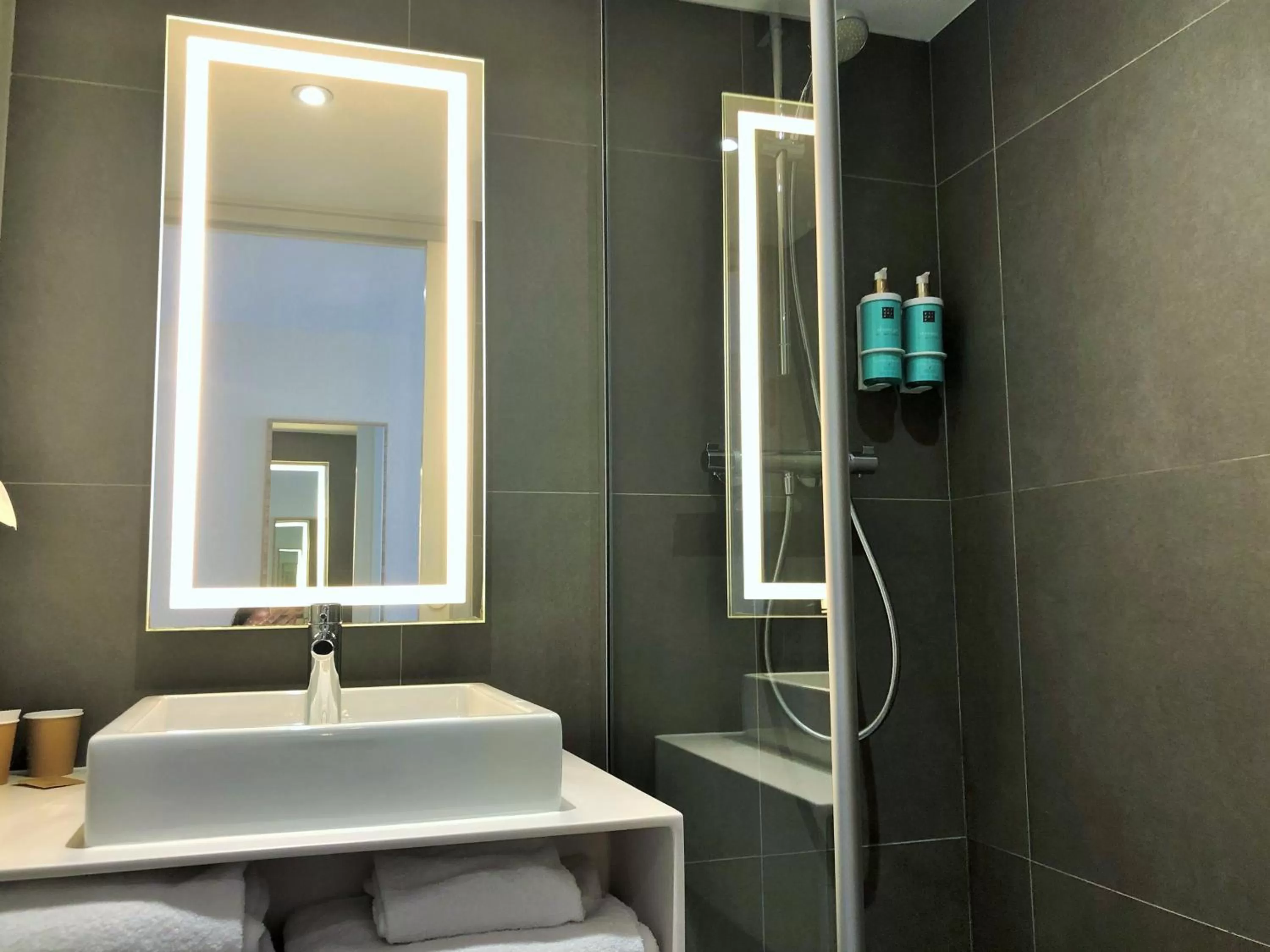 Shower in Novotel Suites Montpellier Antigone