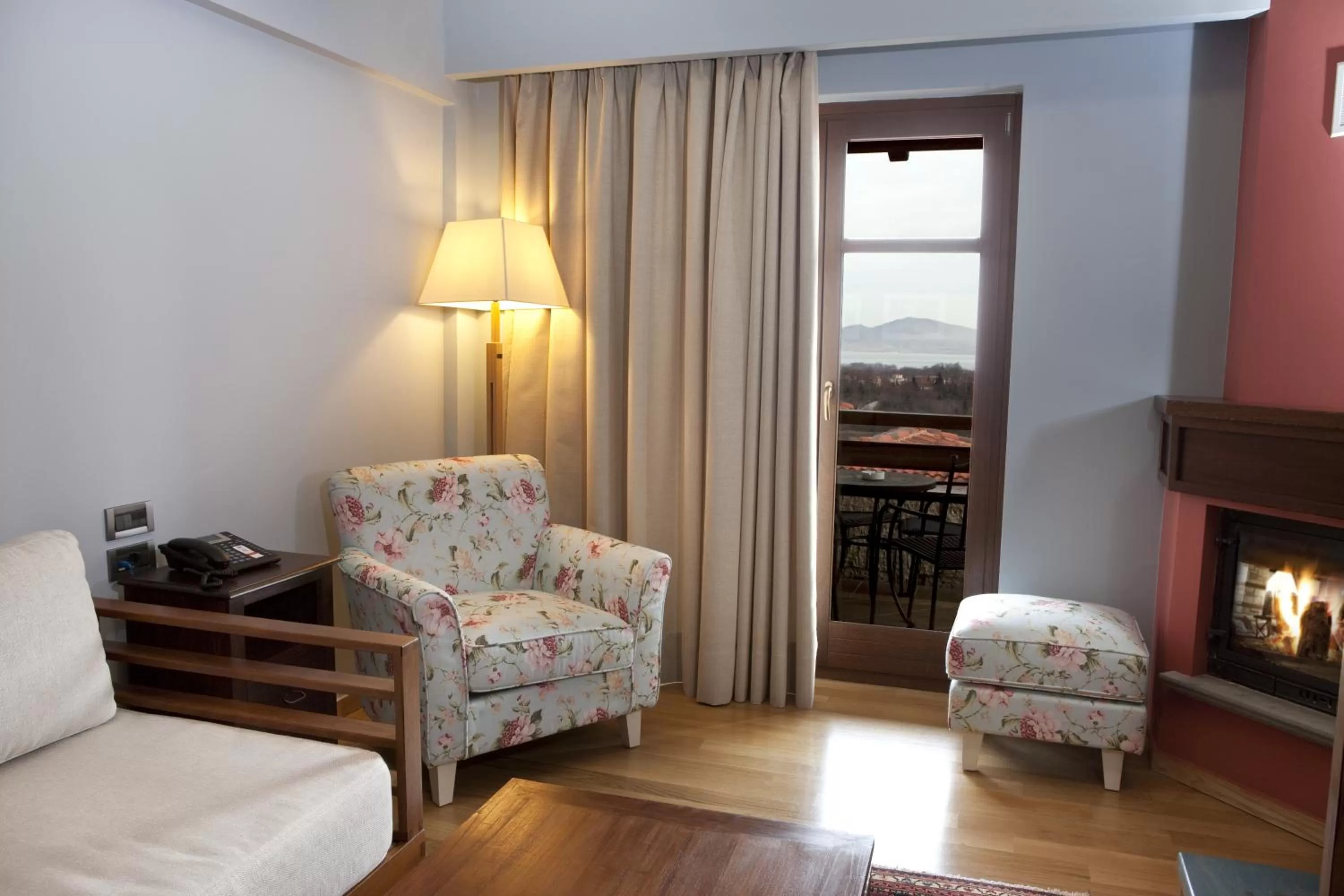 Seating area in Kazarma Hotel