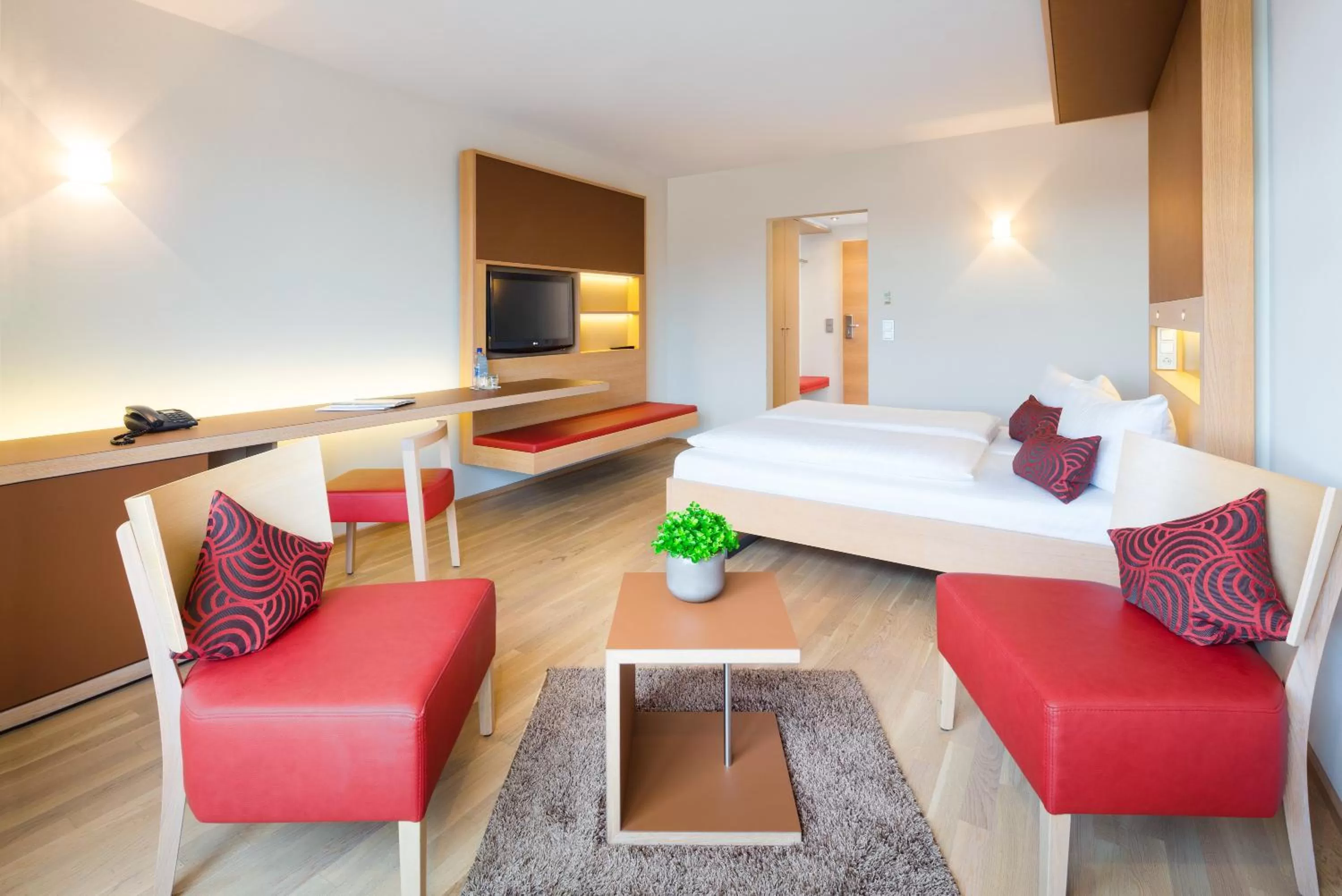 Photo of the whole room, Bed in Hotel Traube am See