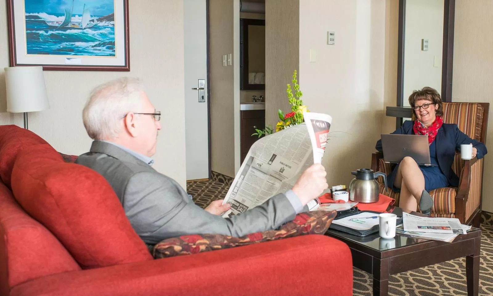 Living room in Clarenville Inn