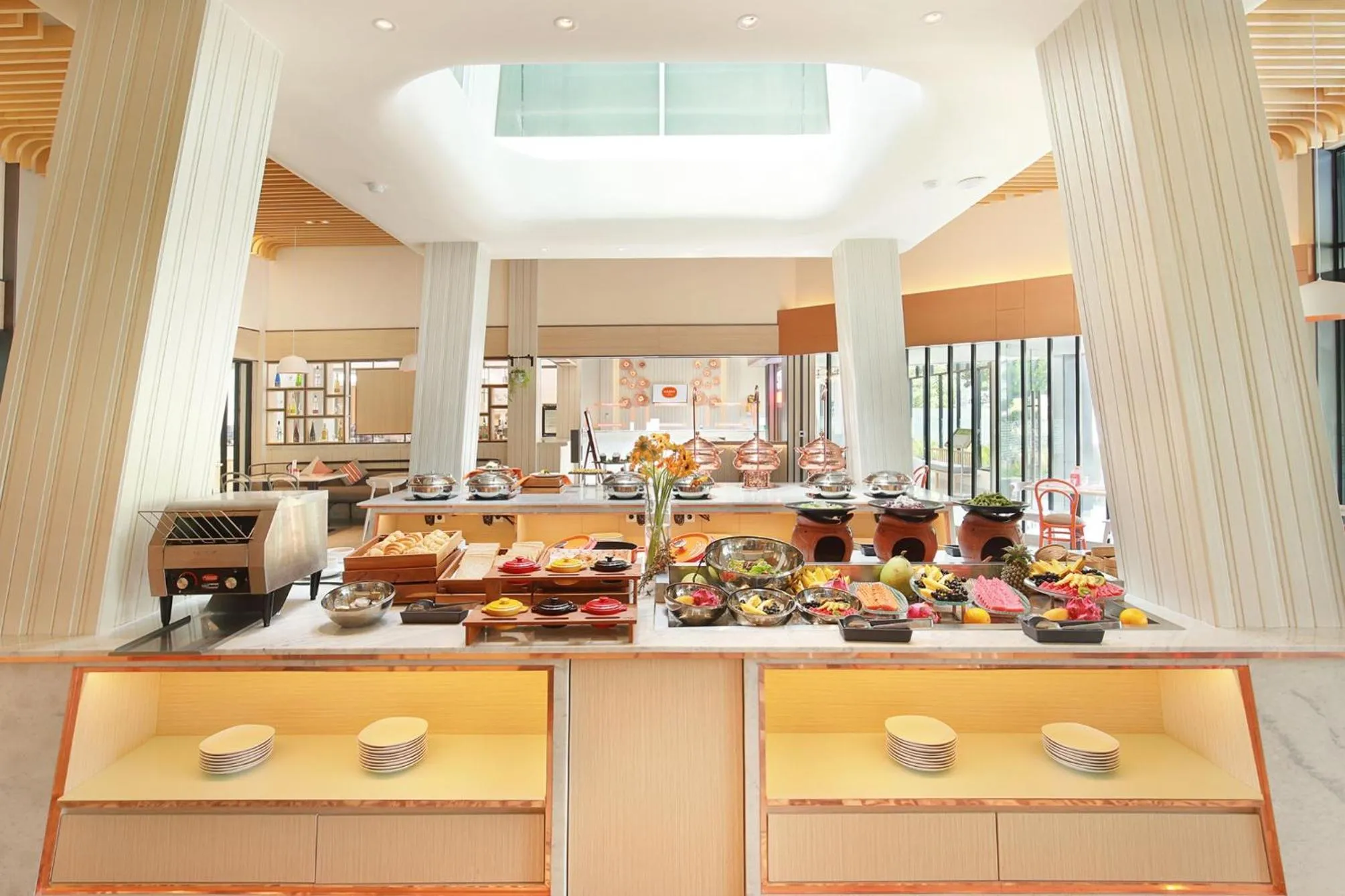 Buffet breakfast in HARRIS Hotel Kuta Tuban Bali