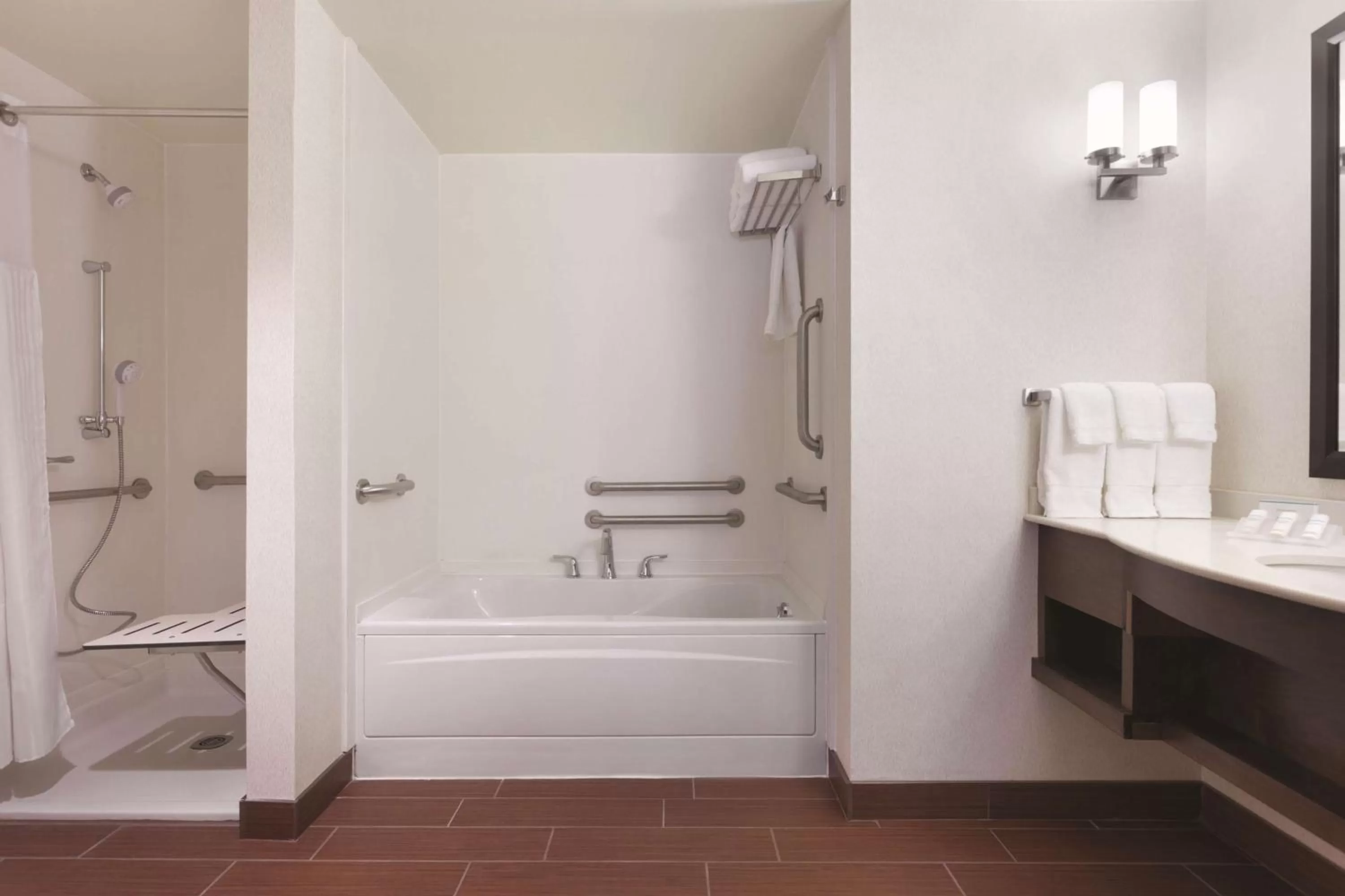 Bathroom in Hilton Garden Inn Rochester Downtown, NY