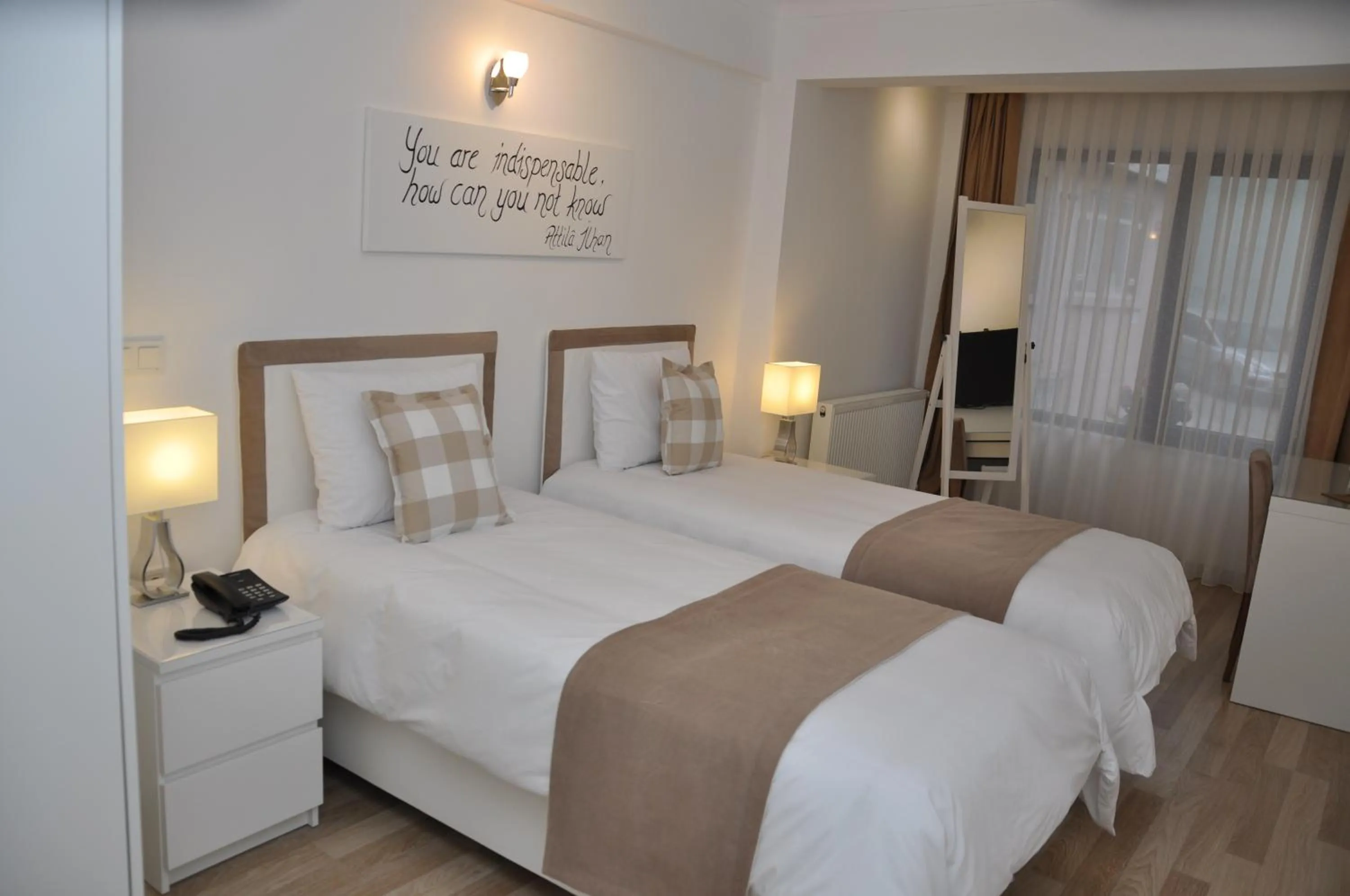 Bed in The Print House Hotel