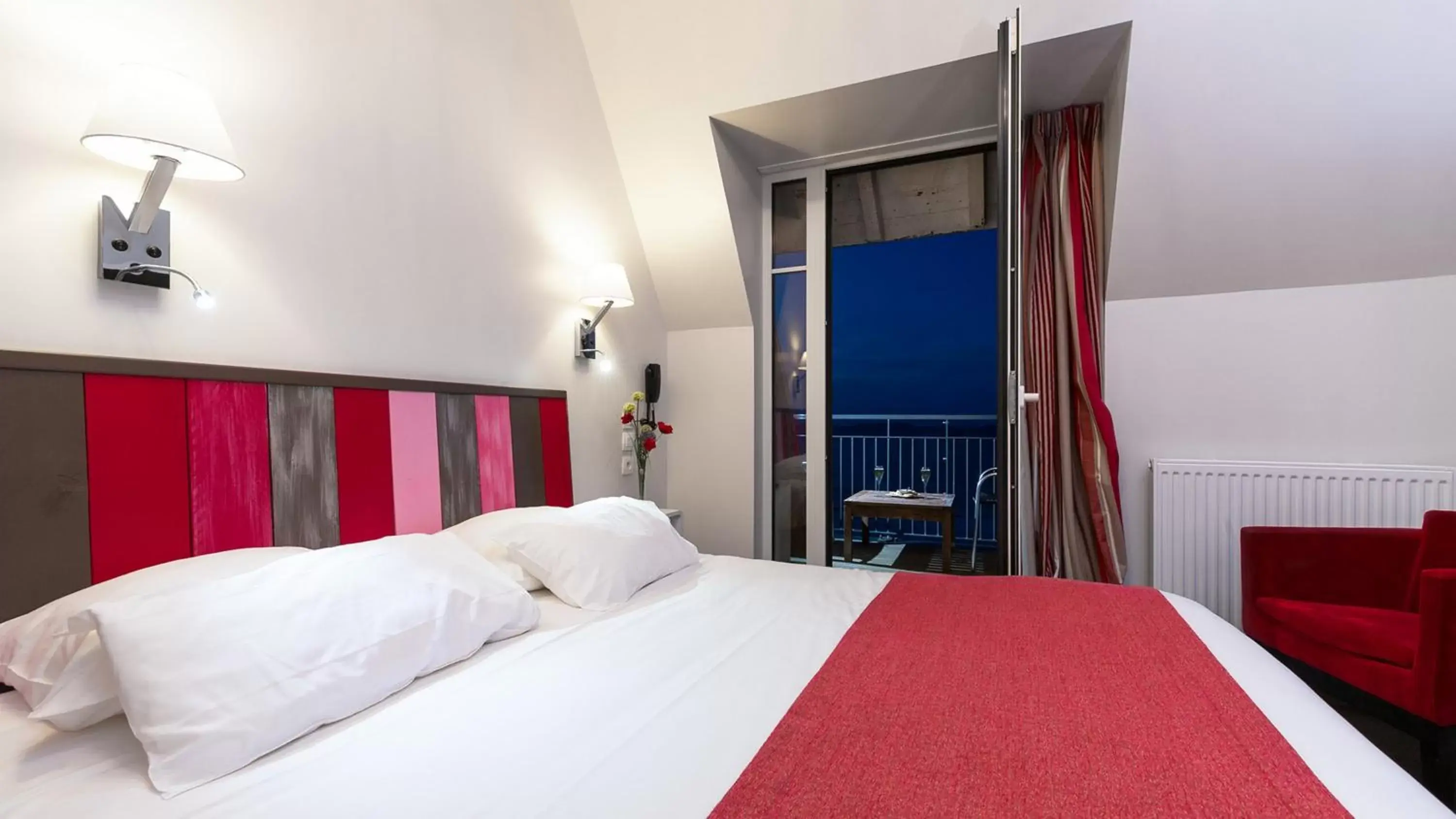 Double Room with Sea View in Logis Hôtel Ker Mor Double Room with Sea View in Logis Hôtel Ker Mor