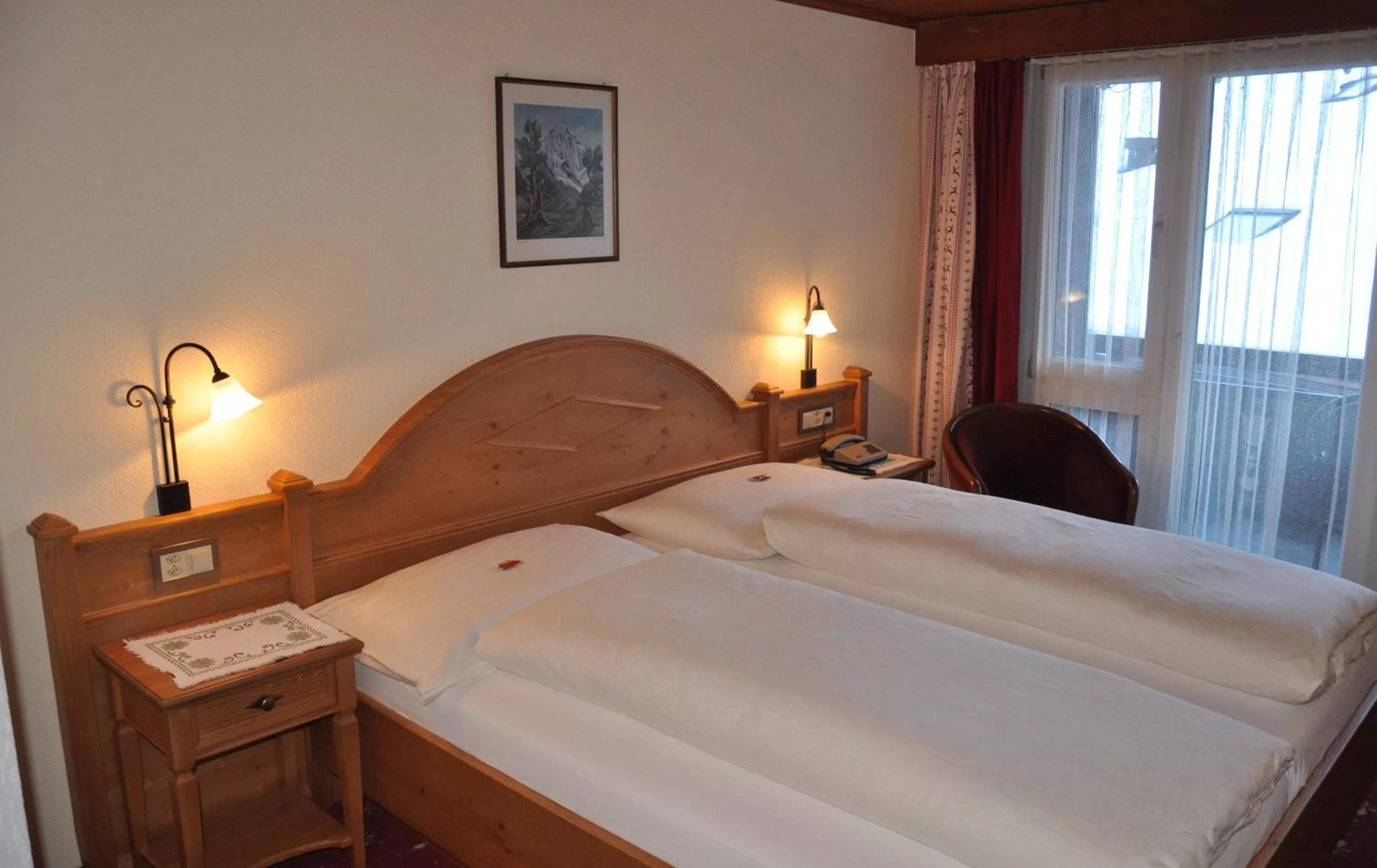 Bed in Hotel Gletschergarten