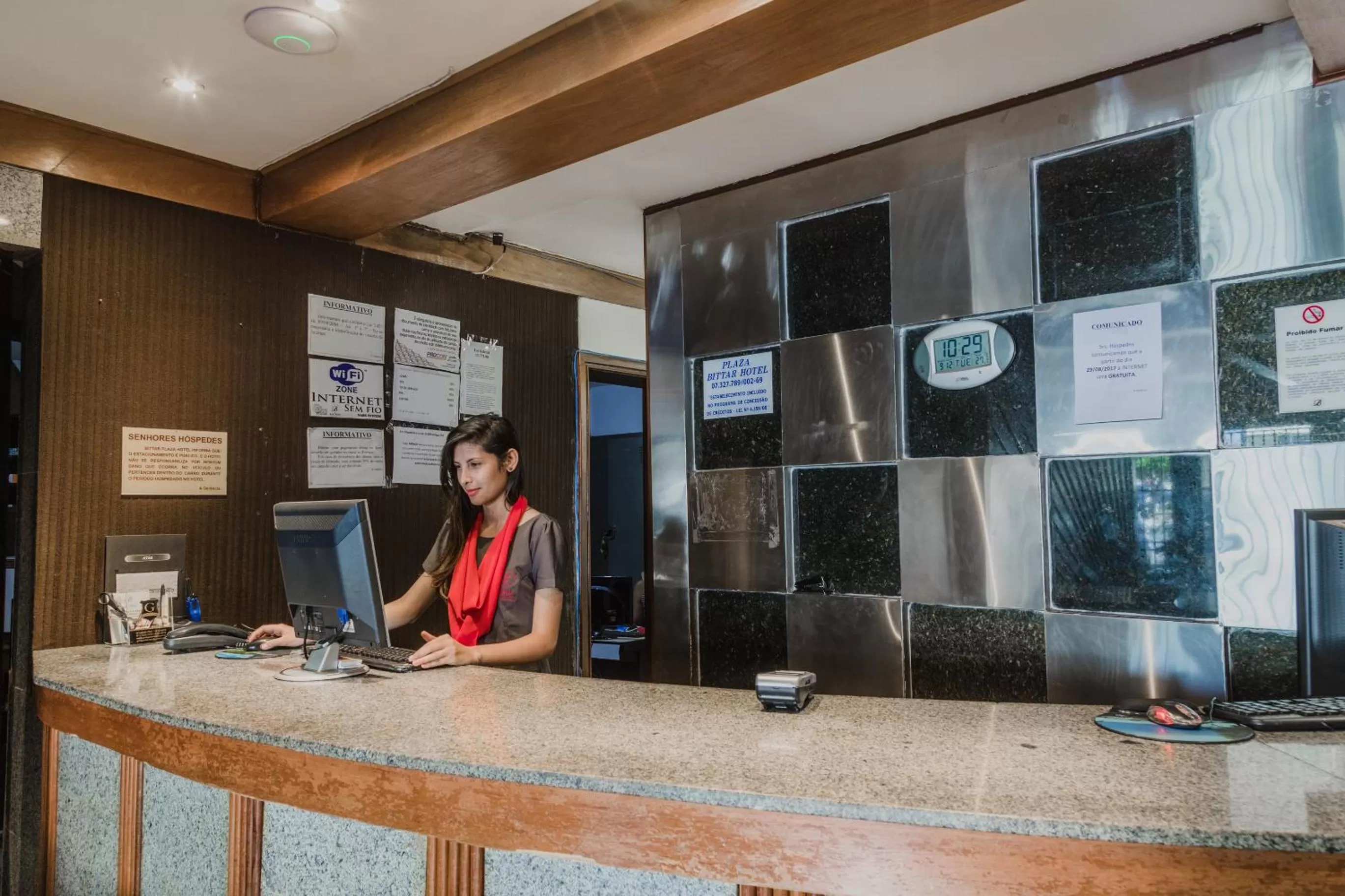 Lobby or reception in Plaza Bittar Hotel