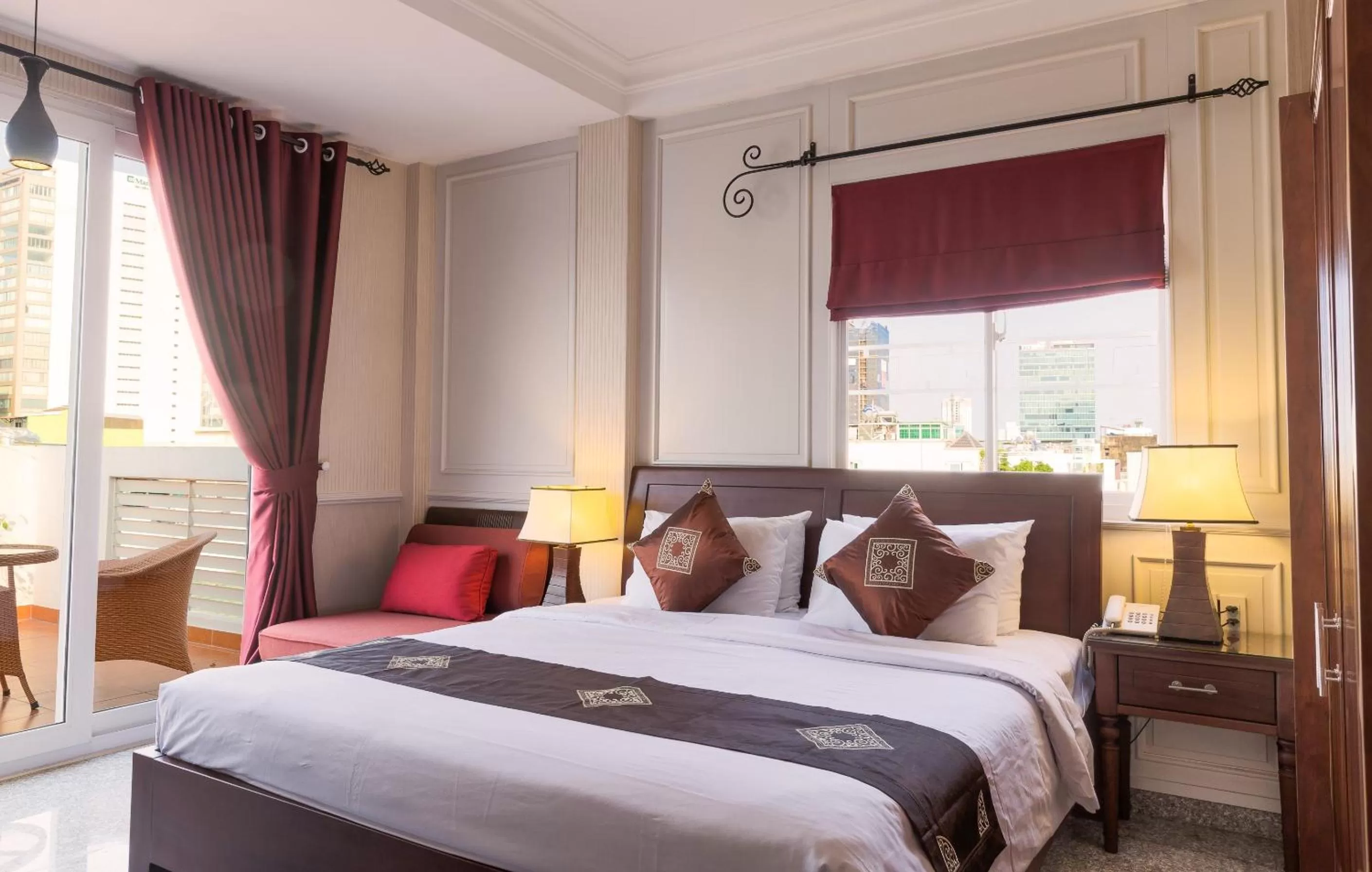 Bed in Ben Thanh Boutique Hotel