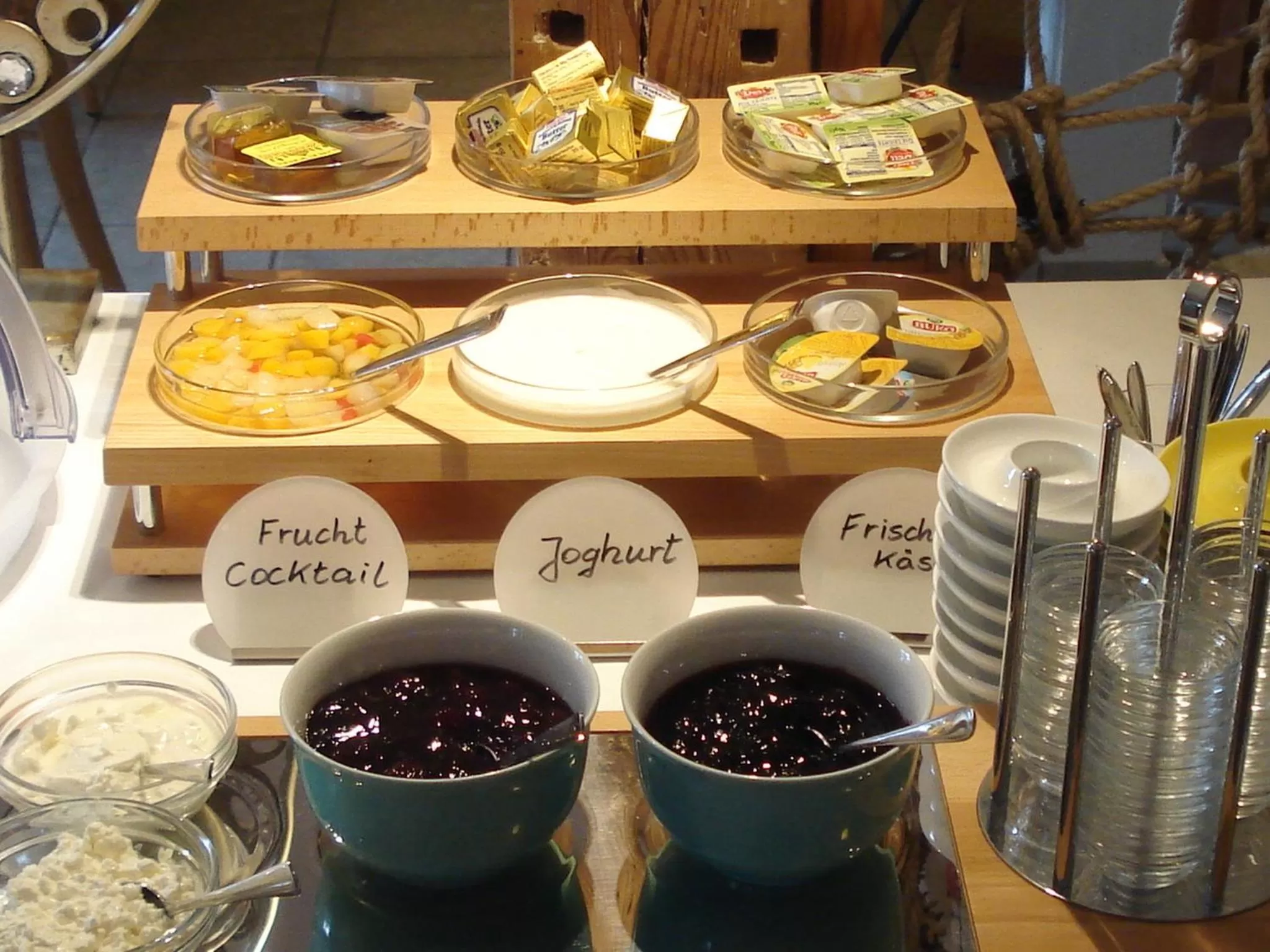 Continental breakfast in Pension Zur Fährbrücke