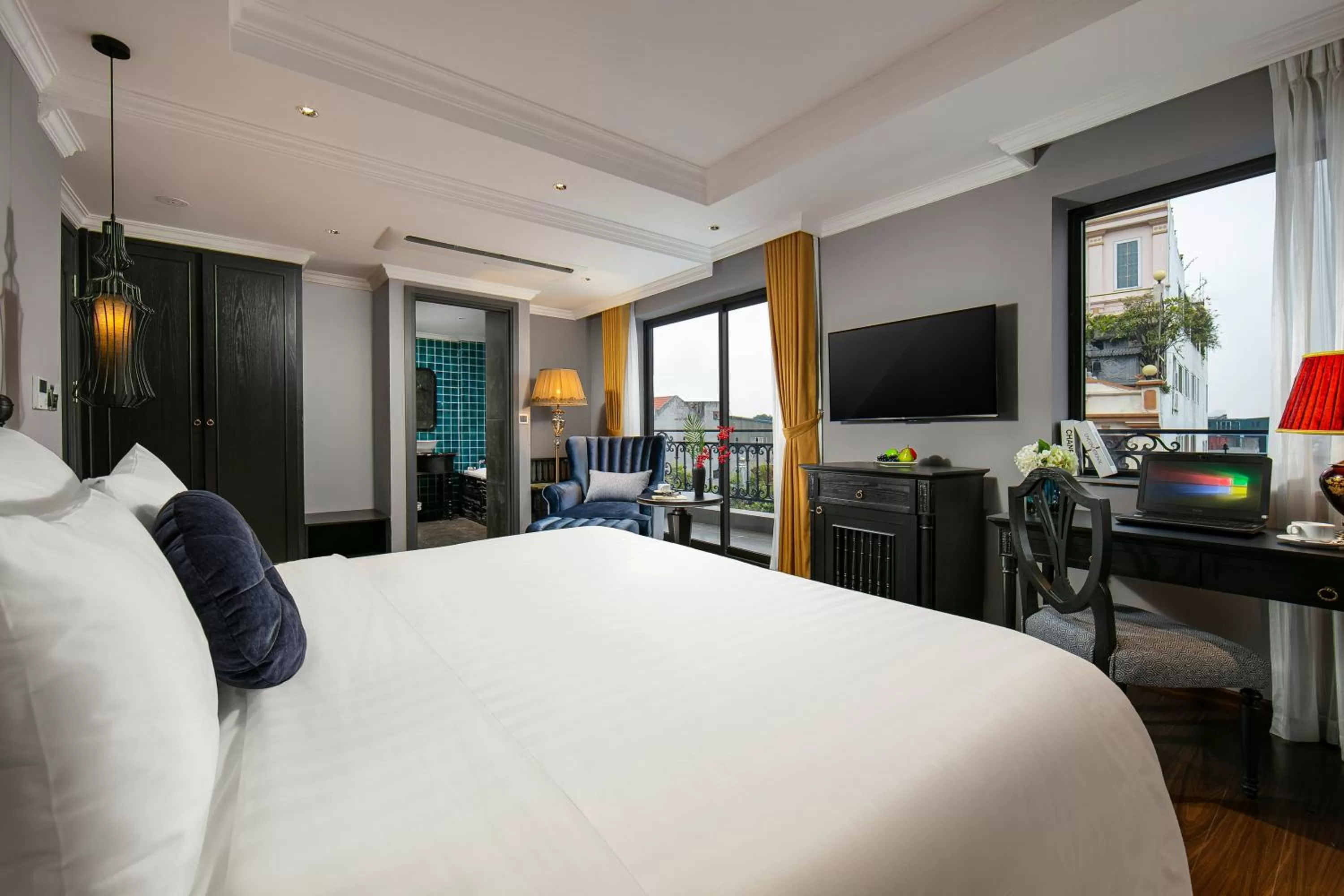 Photo of the whole room, Bed in Hanoi L'Heritage Hotel & Gym - Spa