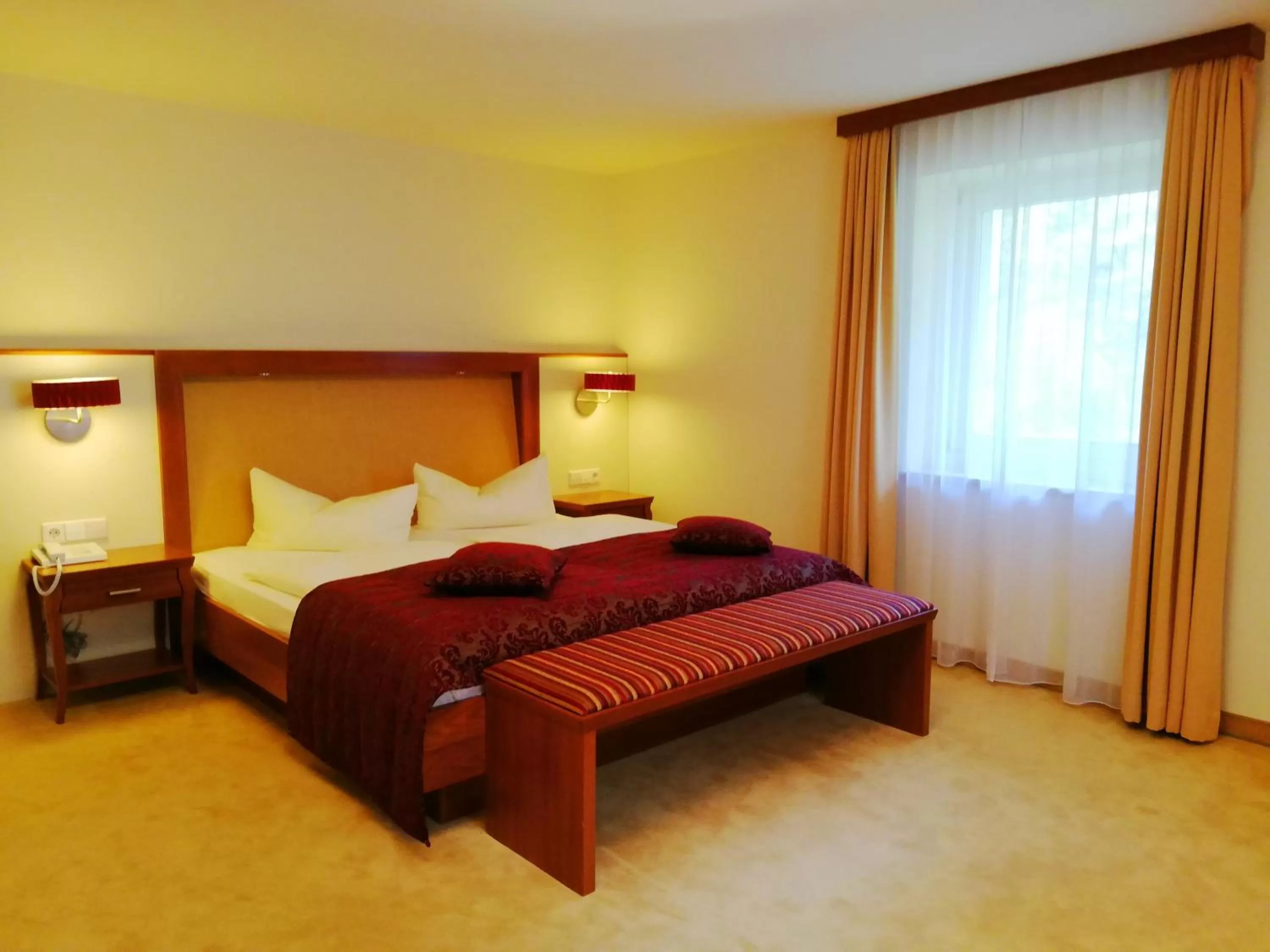 Bed in Parkhotel Bad Schandau mit SPA