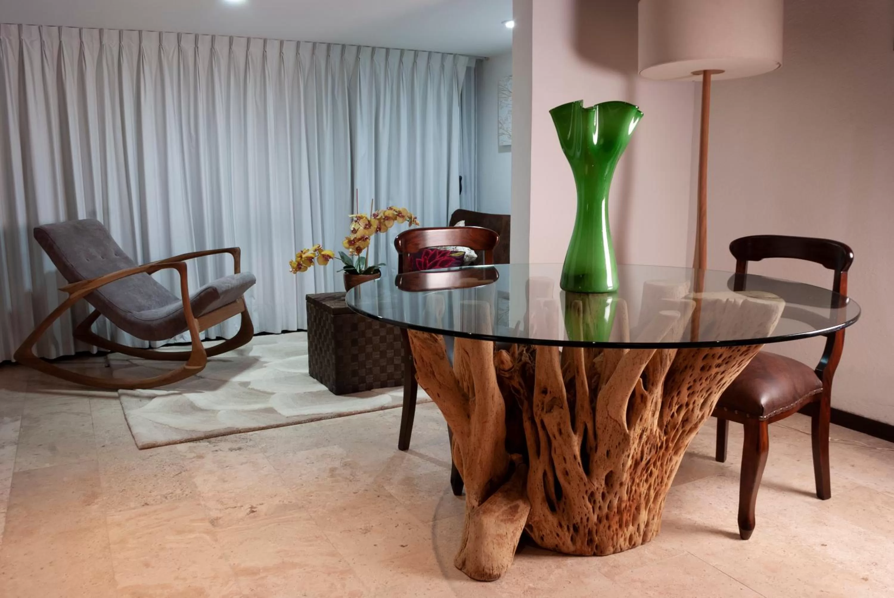 Seating area in Colombe Hotel Boutique