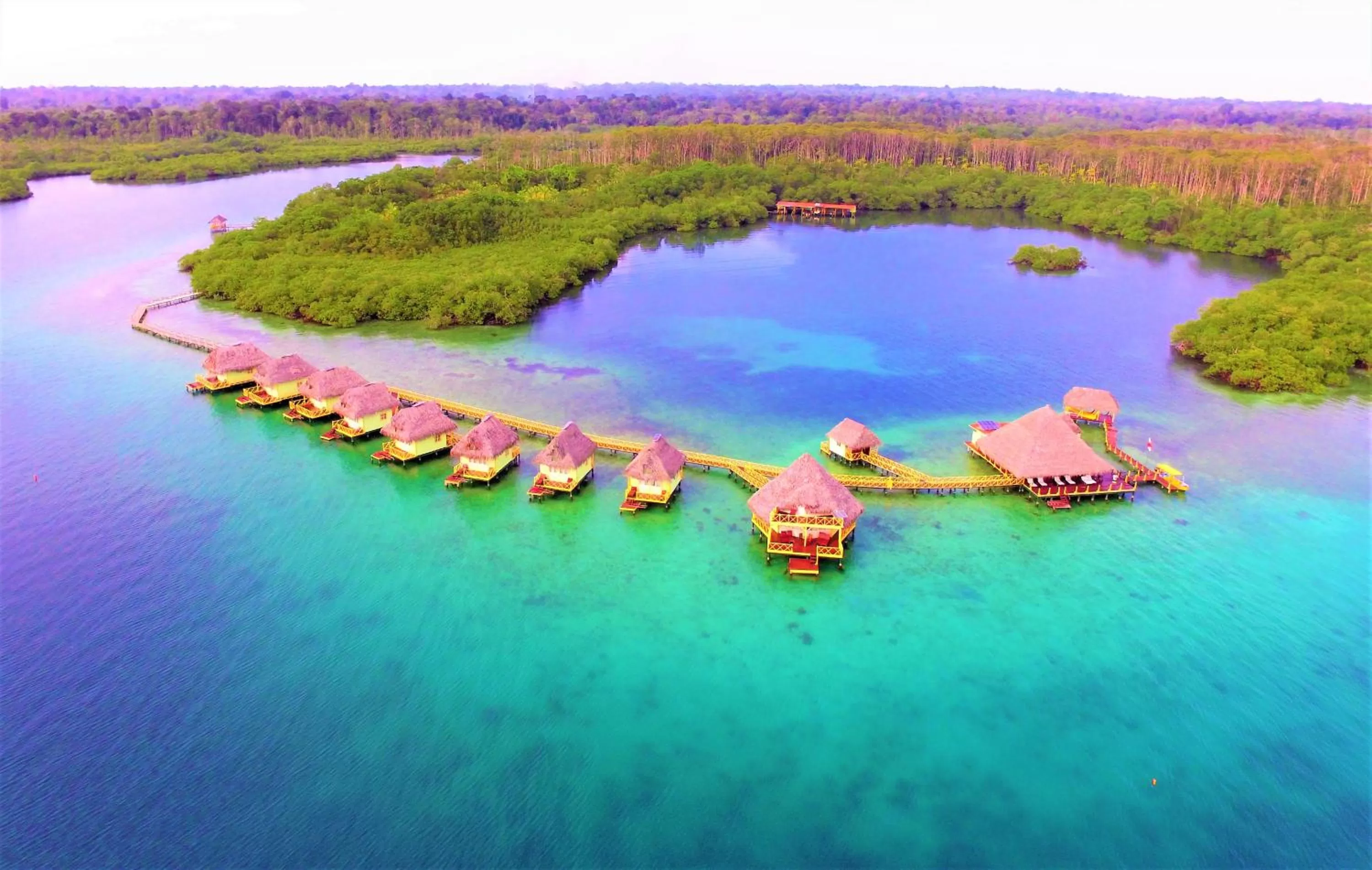 Bird's eye view in Punta Caracol Acqua Lodge