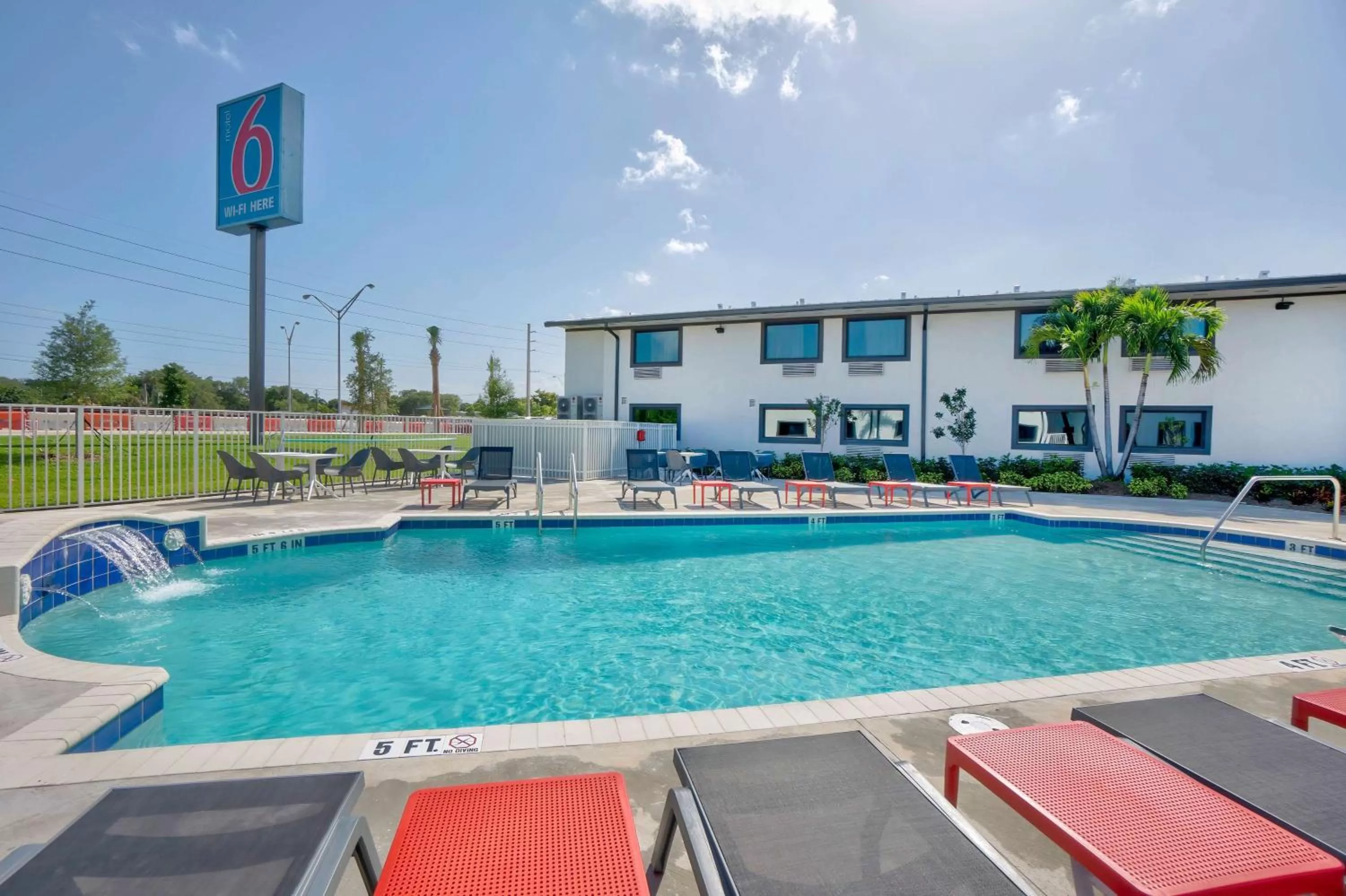 Pool view in Motel 6-Fort Lauderdale, FL