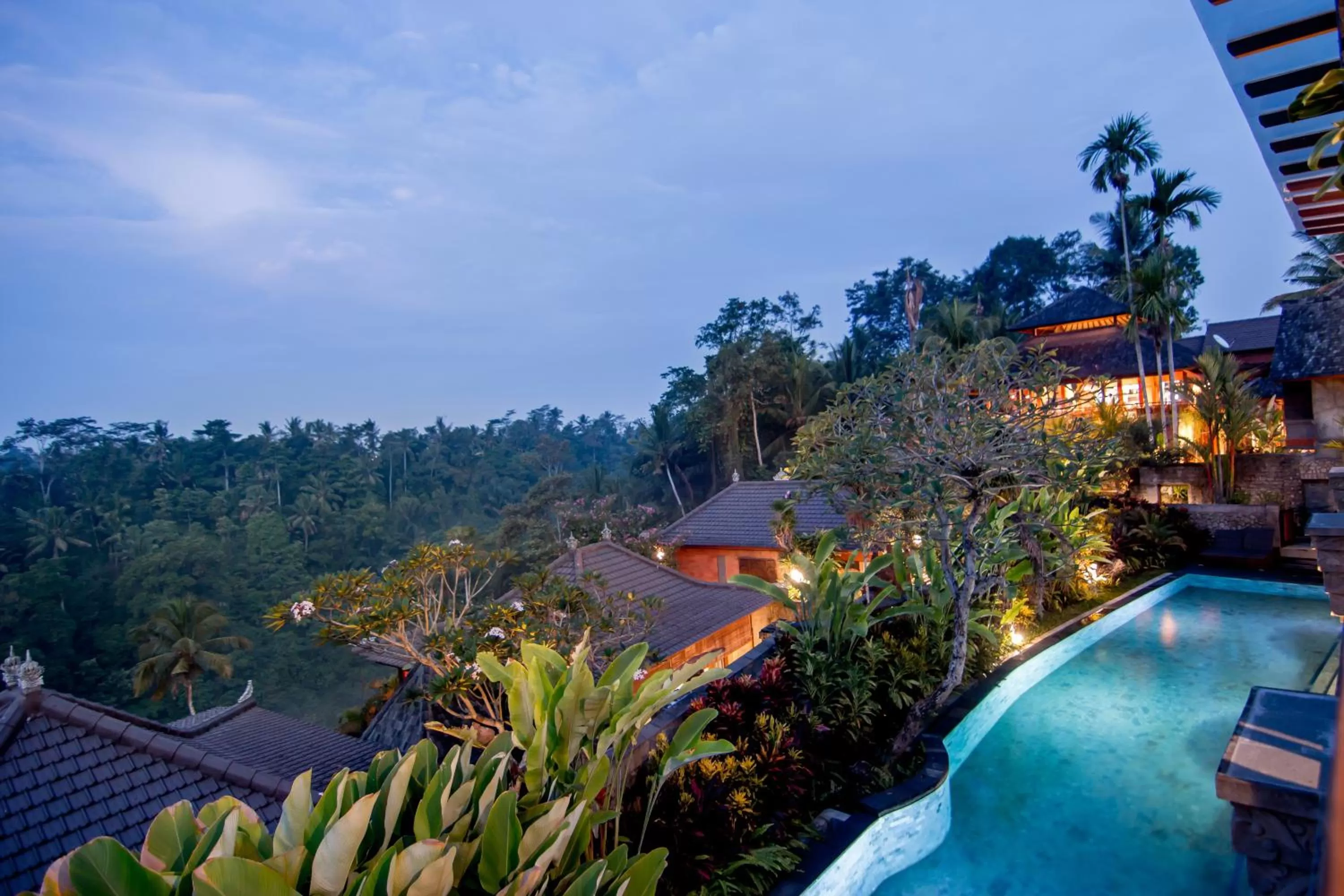 Pool view in Ulun Ubud Resort - CHSE Certified