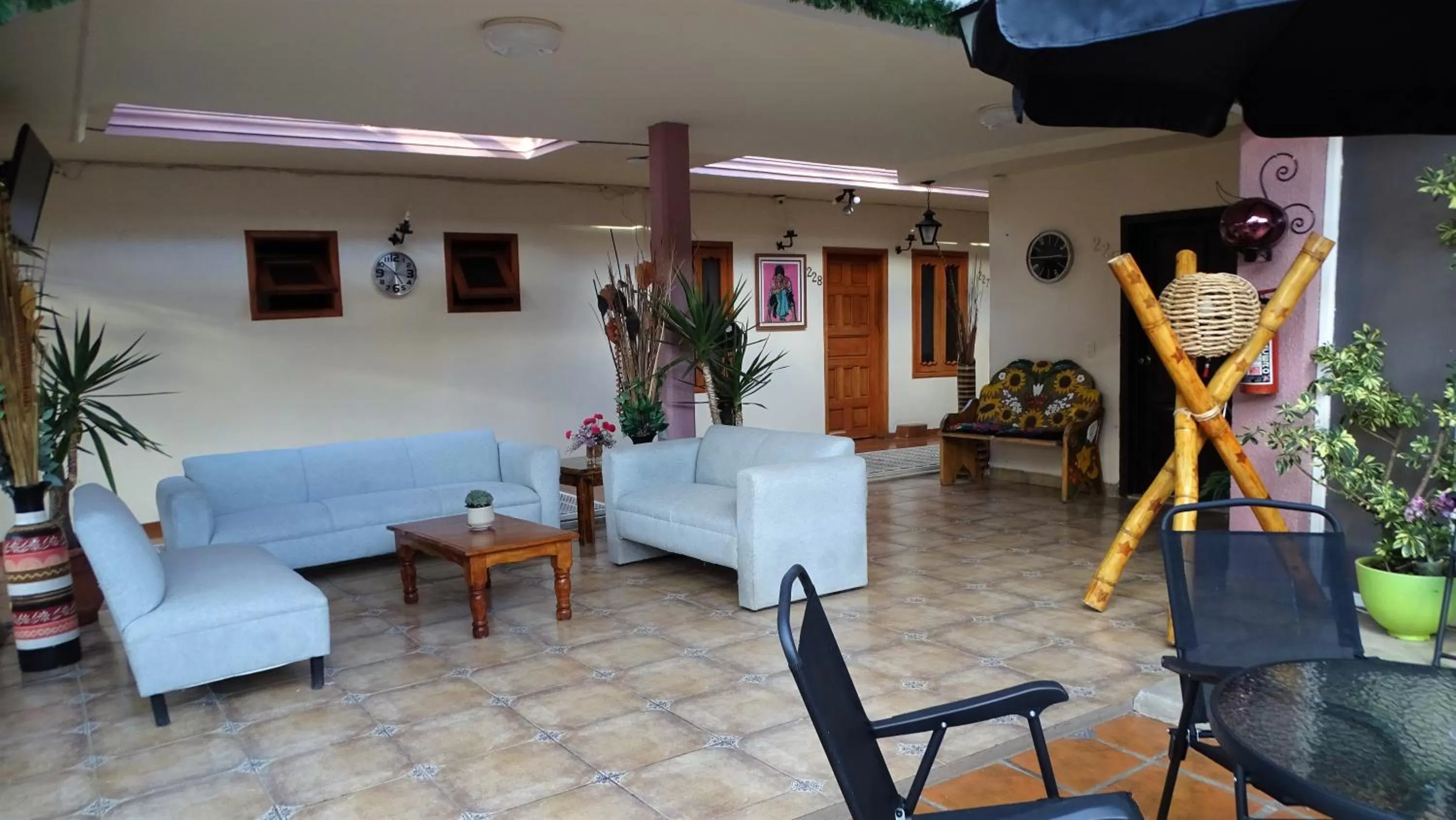 Seating area in Hotel Barrio Antiguo