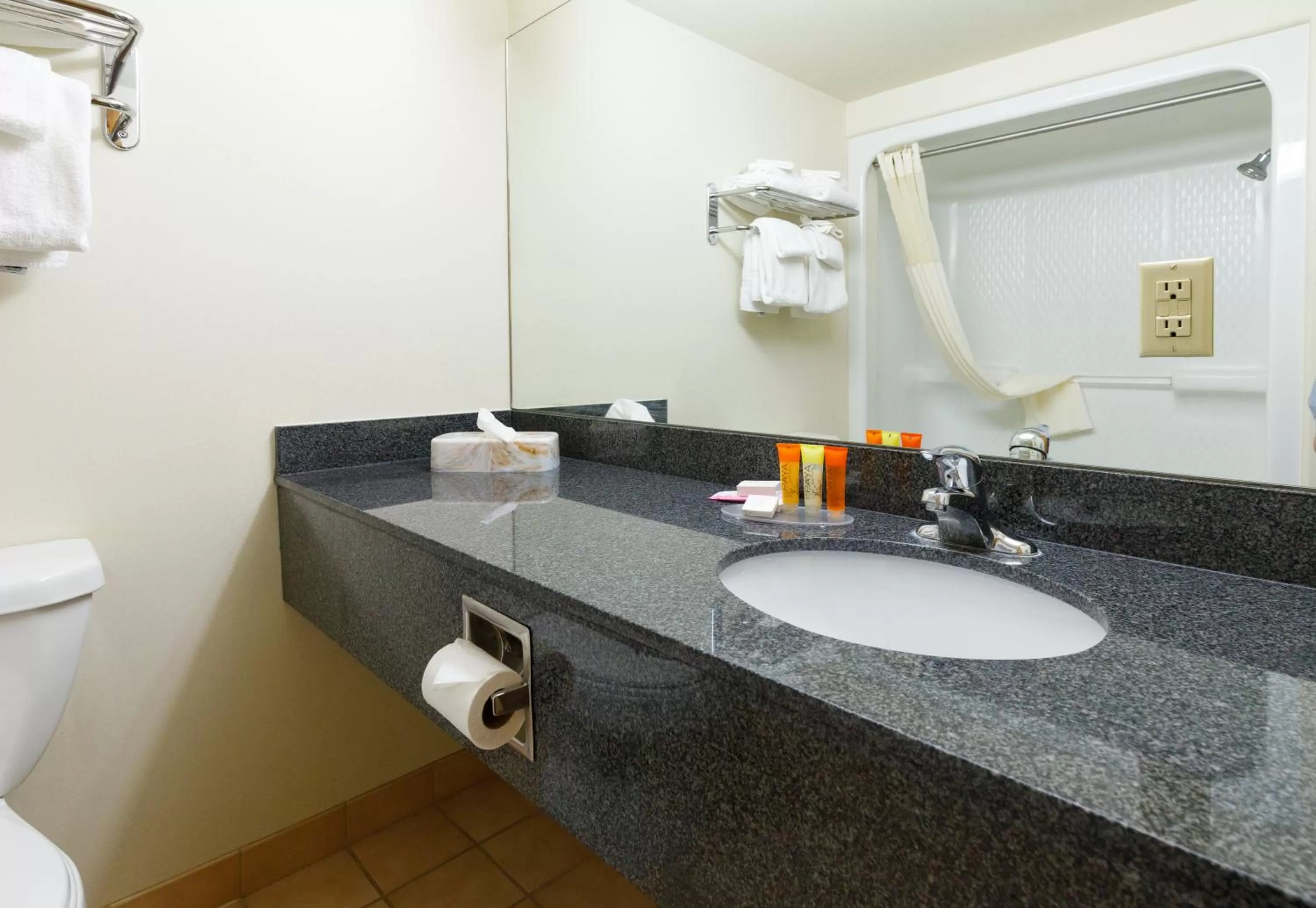 Shower in 49'er Inn & Suites