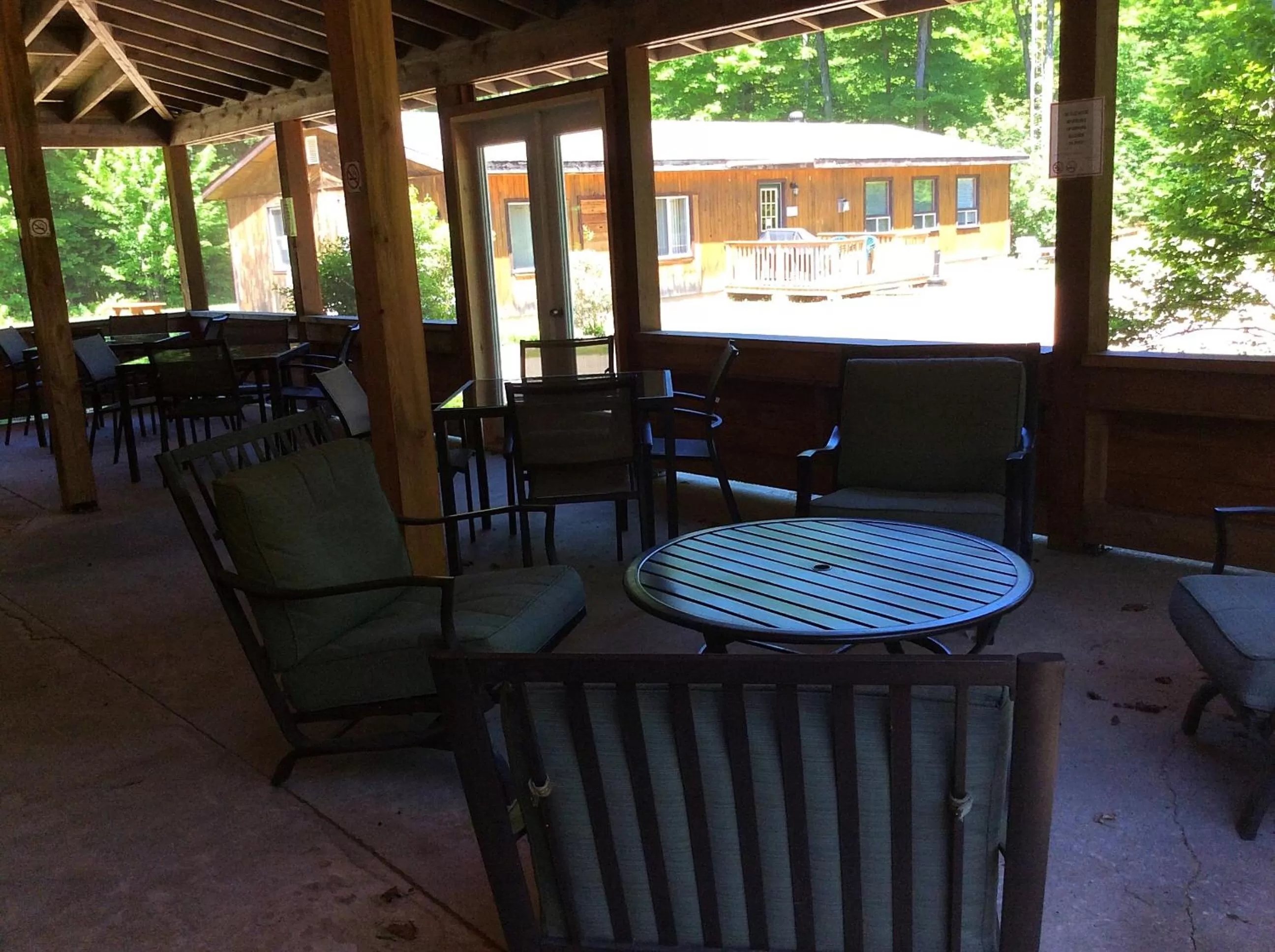 Patio in Madawaska Lodge