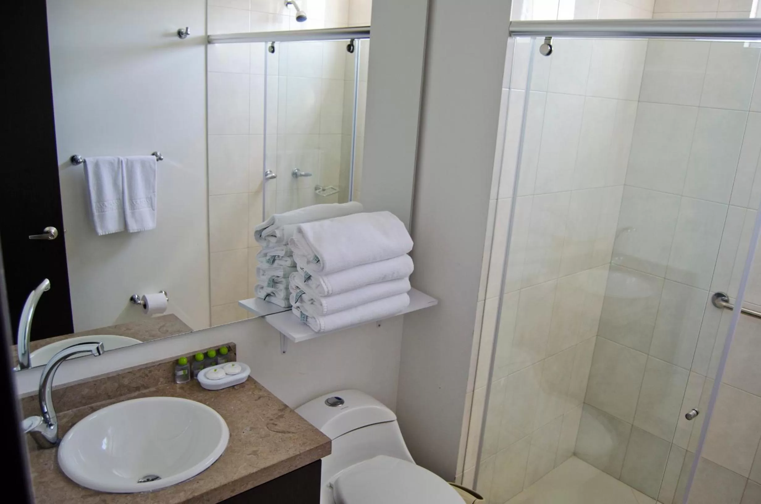 Bathroom in 122 Plaza Apartahotel