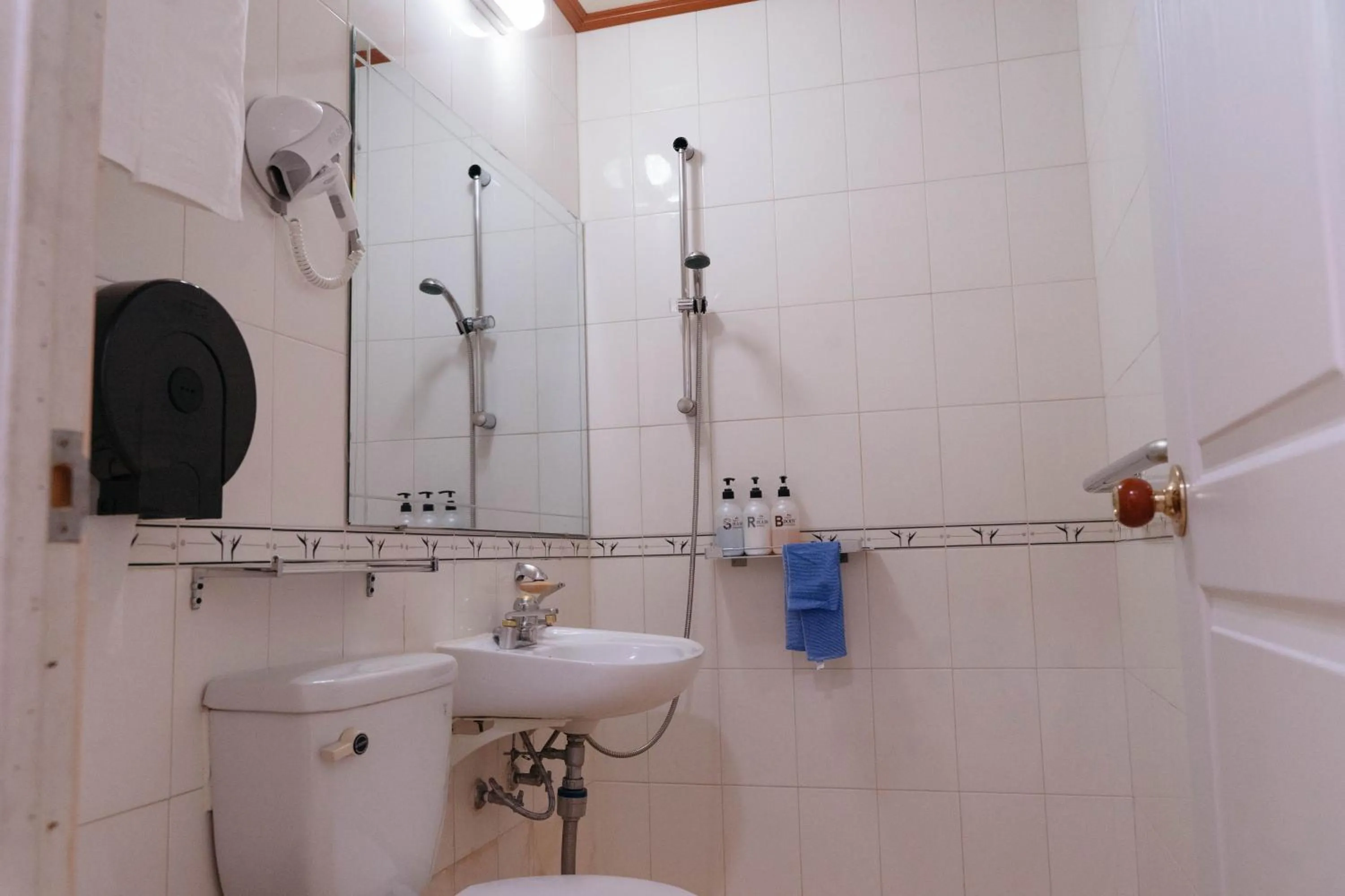 Bathroom in White Cabin