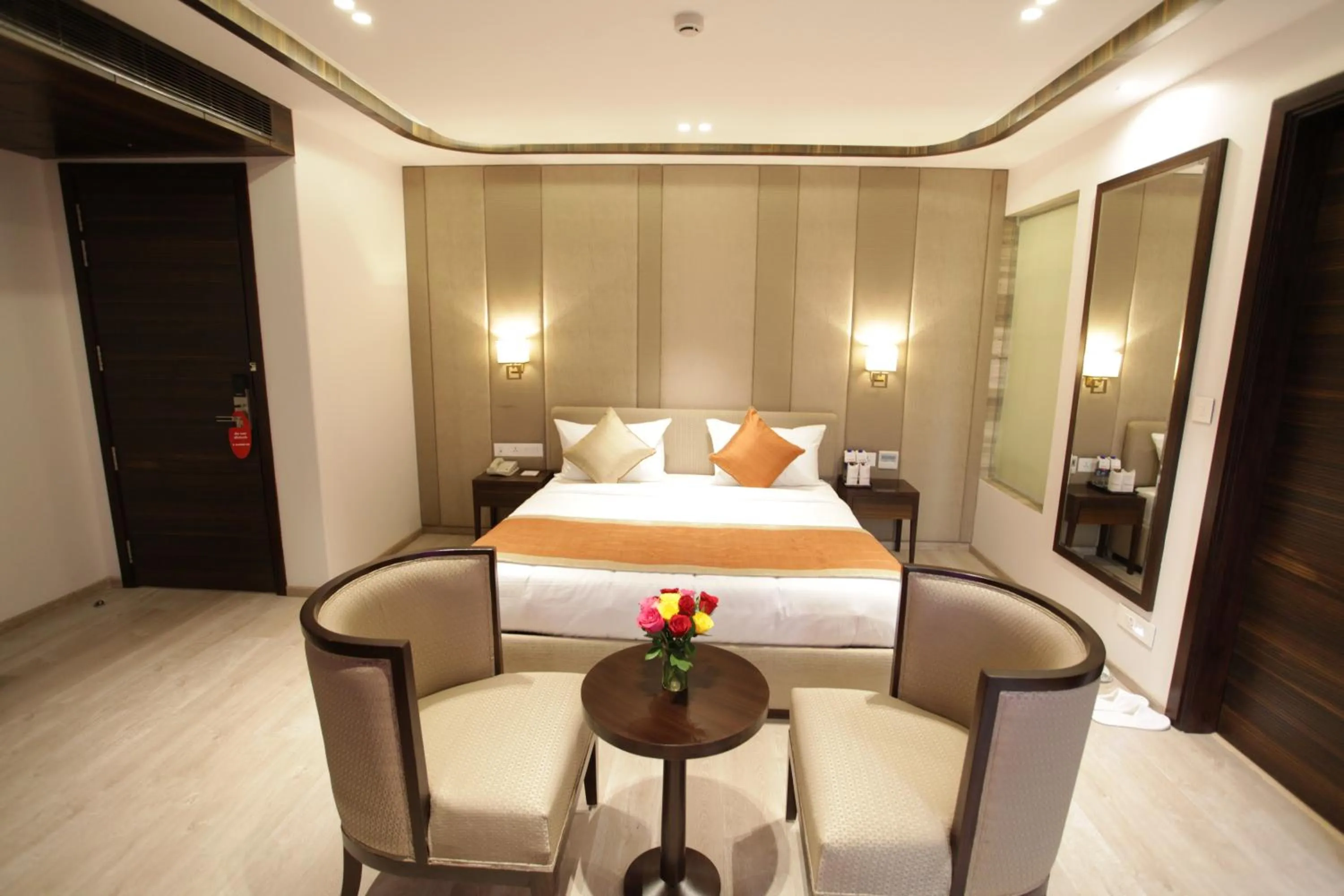 Decorative detail, Bed in Kaisons Inn (Near Apollo Hospital)