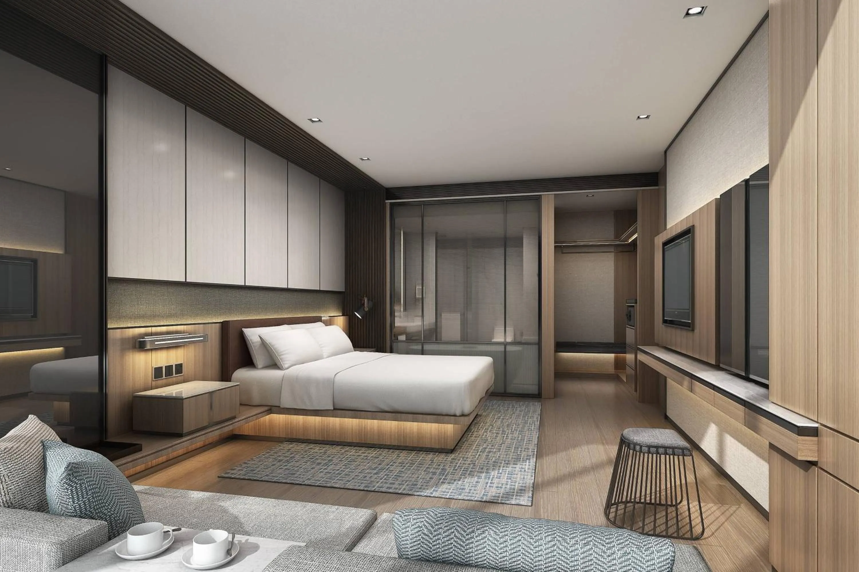 Bedroom, Bed in Shenyang Marriott Hotel